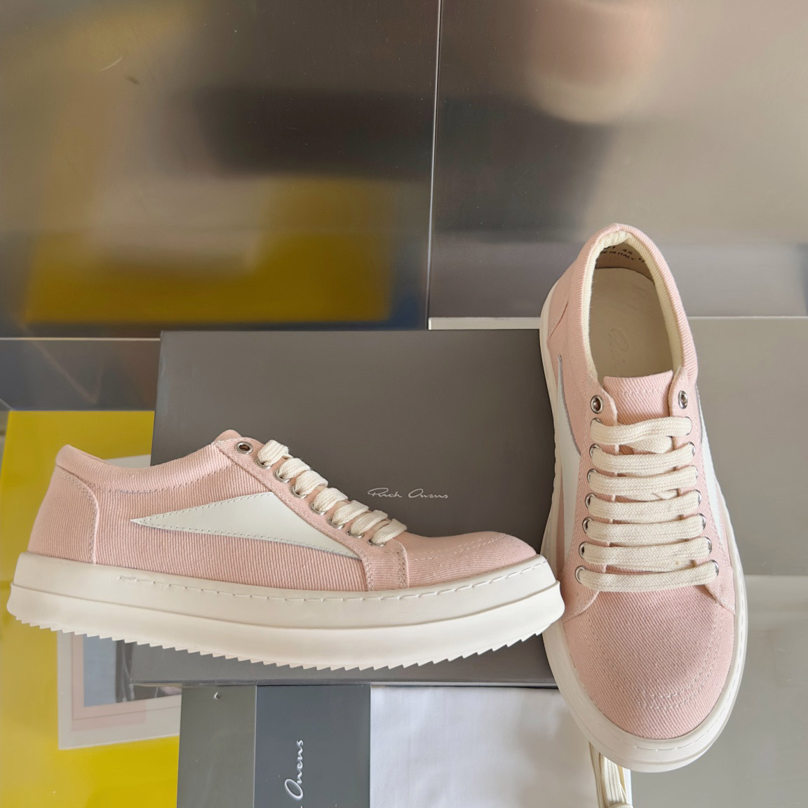 Rick Owens EDFU Vintage Low 'Faded Pink' - DopestKickz