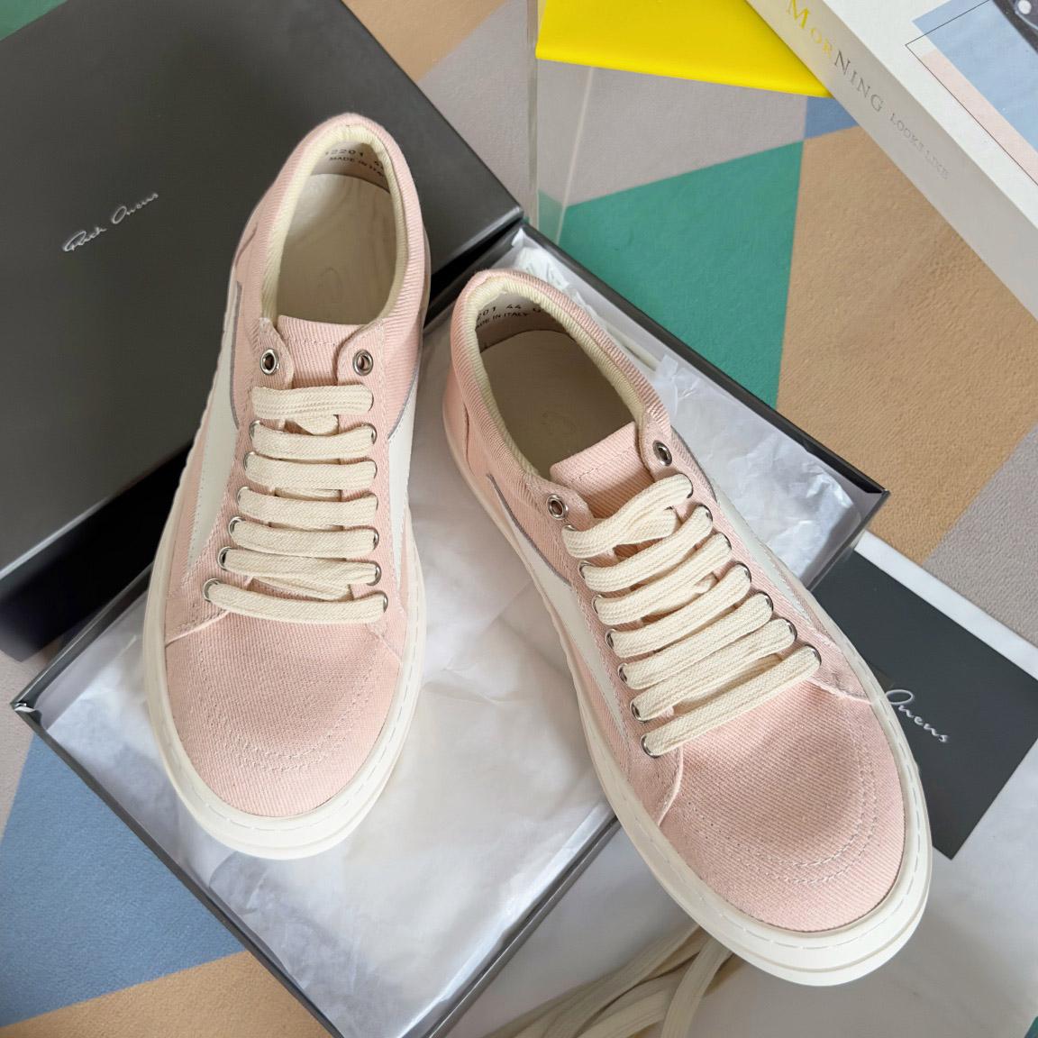 Rick Owens EDFU Vintage Low 'Faded Pink' - DopestKickz