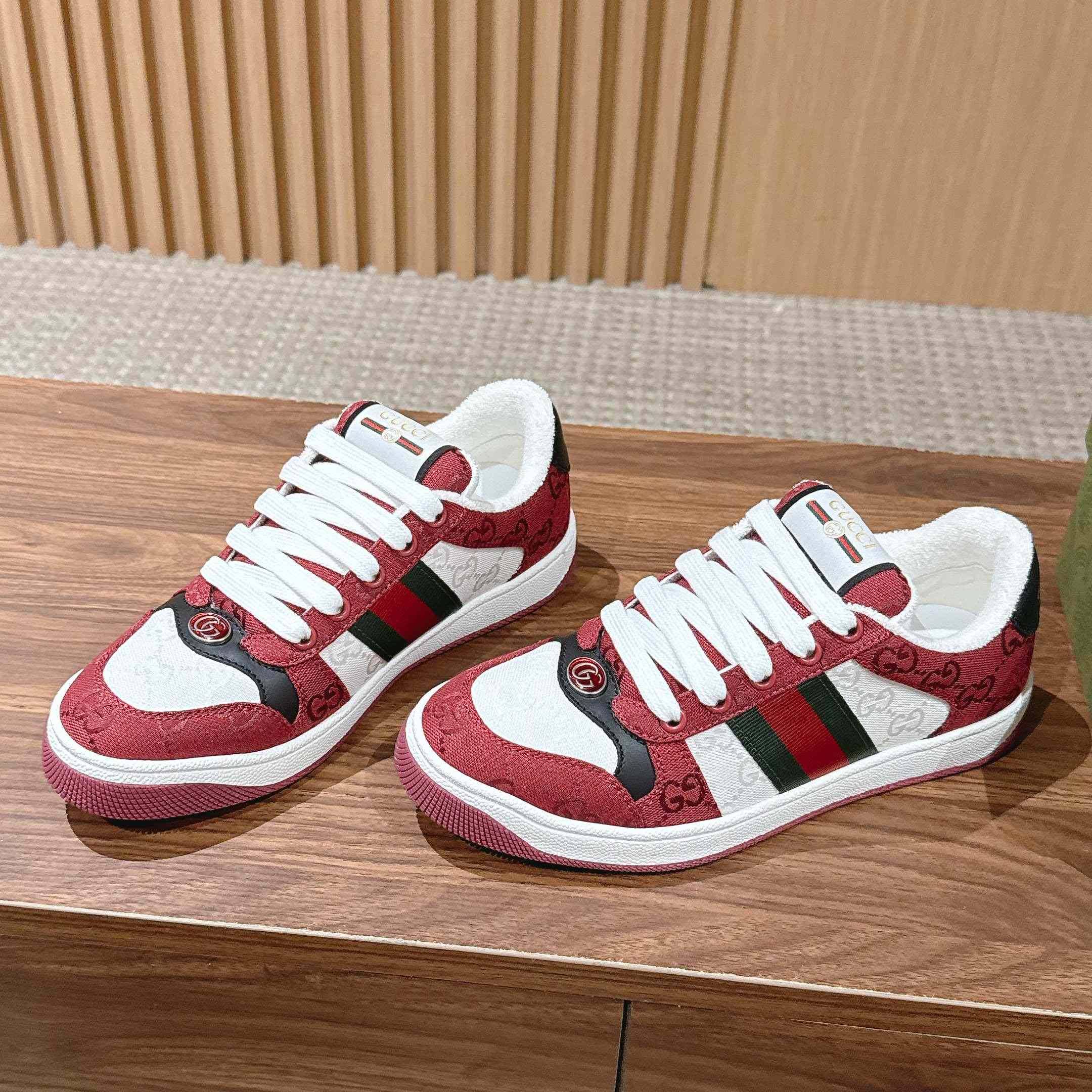 Gucci Screener Sneaker 'Rosso Ancora' - DopestKickz