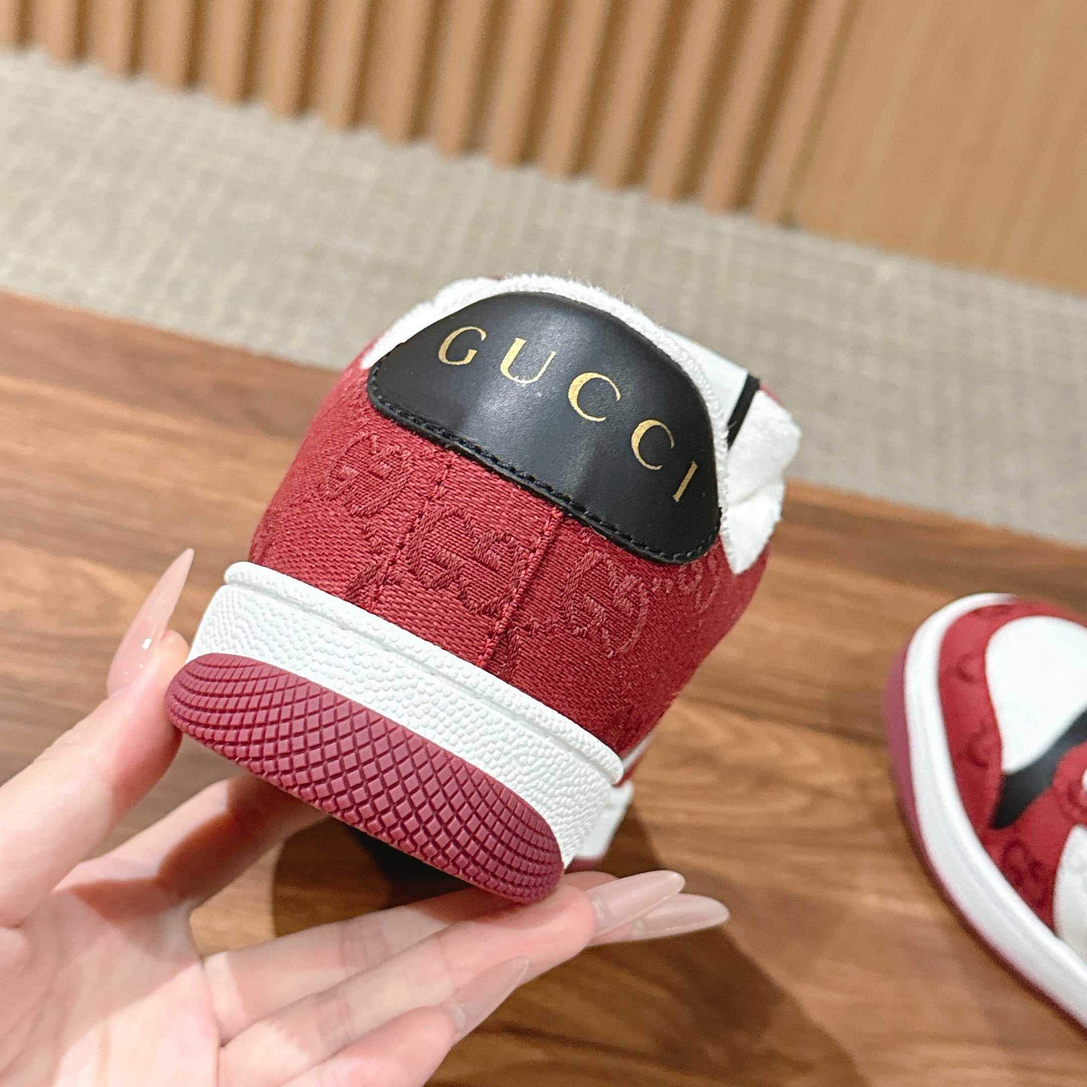 Gucci Screener Sneaker 'Rosso Ancora' - DopestKickz