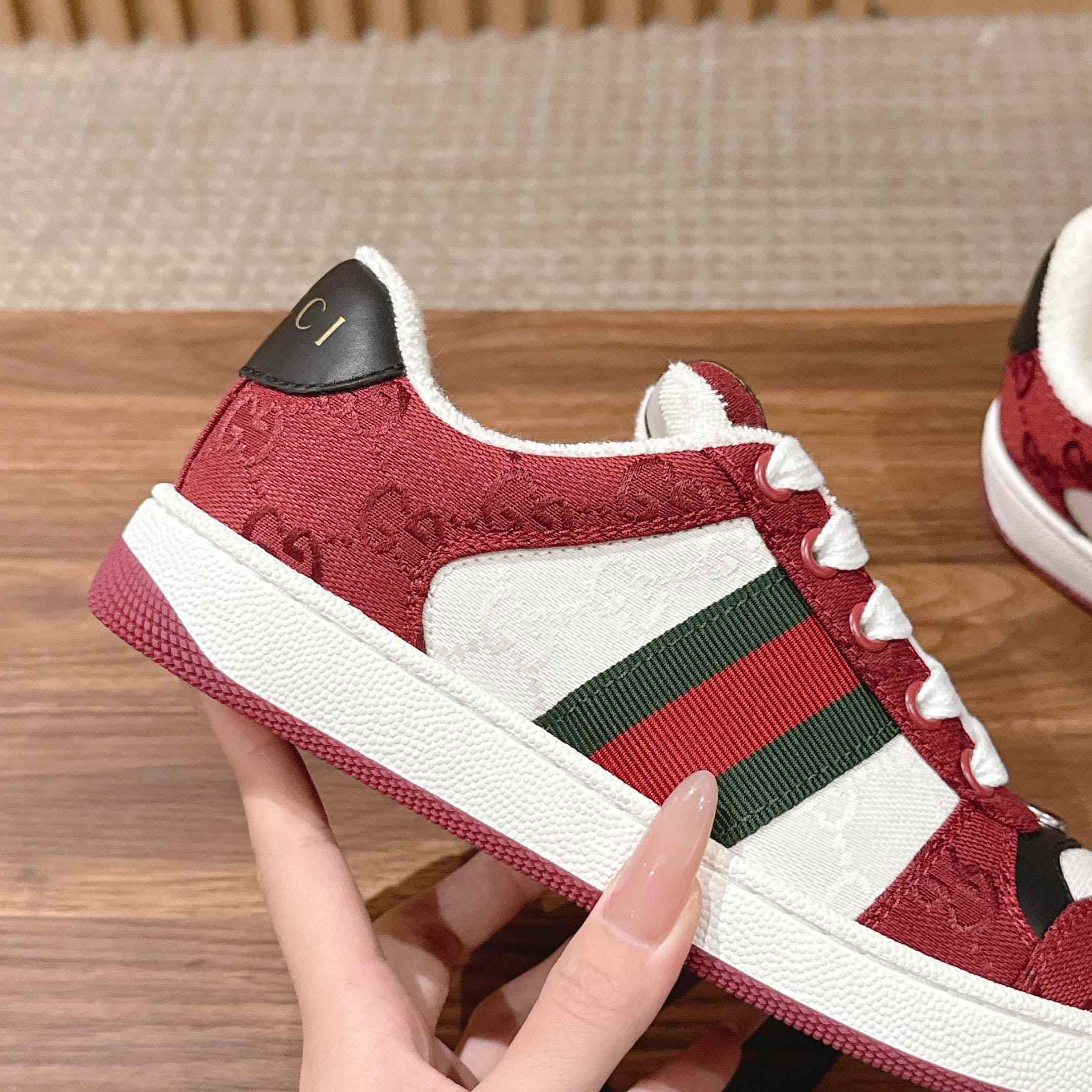 Gucci Screener Sneaker 'Rosso Ancora' - DopestKickz