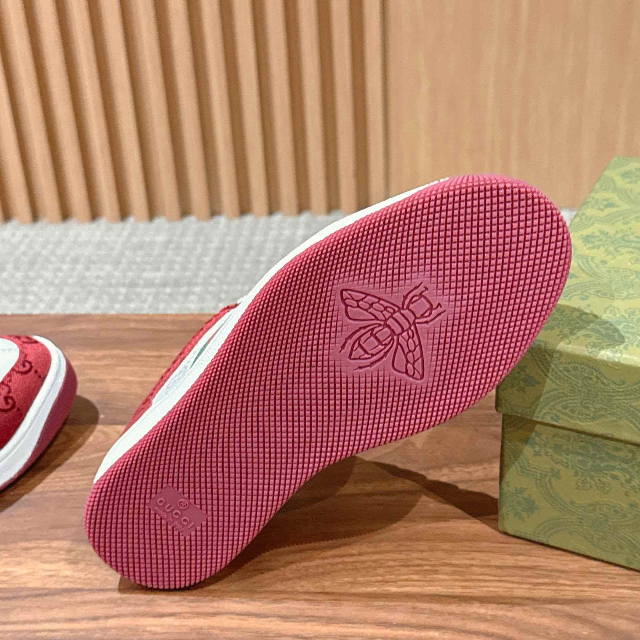 Gucci Screener Sneaker 'Rosso Ancora' - DopestKickz