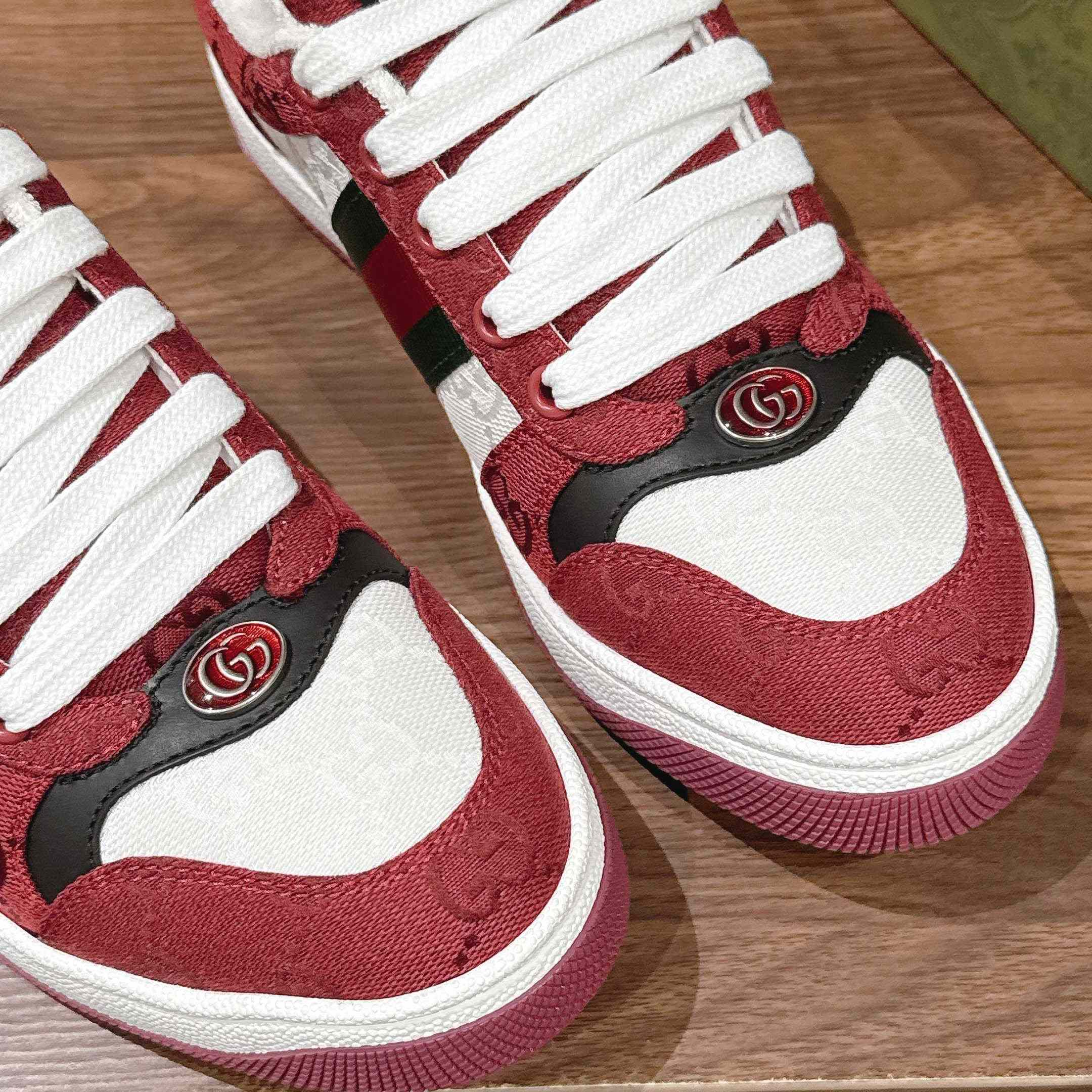 Gucci Screener Sneaker 'Rosso Ancora' - DopestKickz