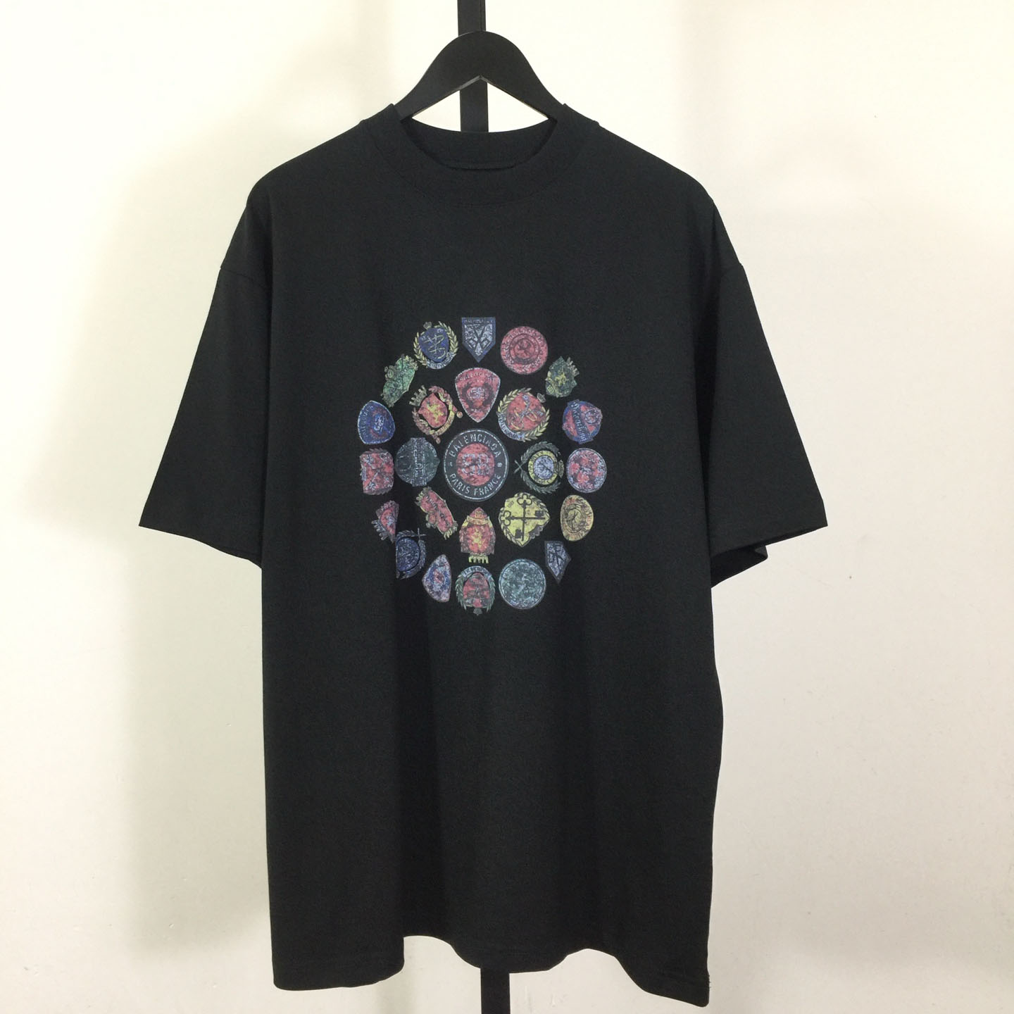 Balenciaga Medium Fit T-Shirt 'Faded Washed Black' - DopestKickz