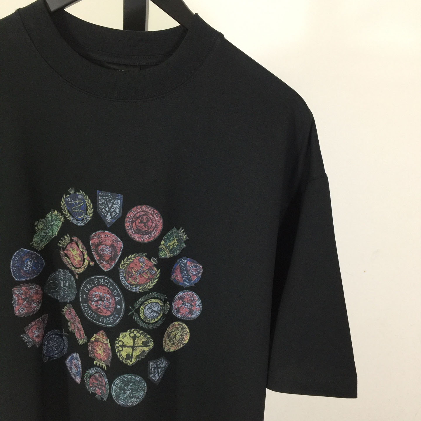 Balenciaga Medium Fit T-Shirt 'Faded Washed Black' - DopestKickz