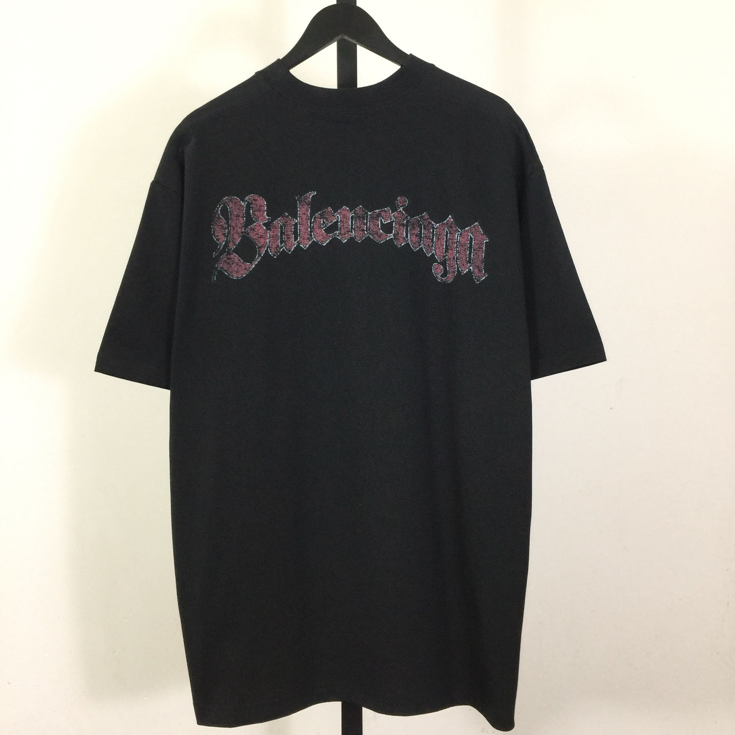 Balenciaga Medium Fit T-Shirt 'Faded Washed Black' - DopestKickz