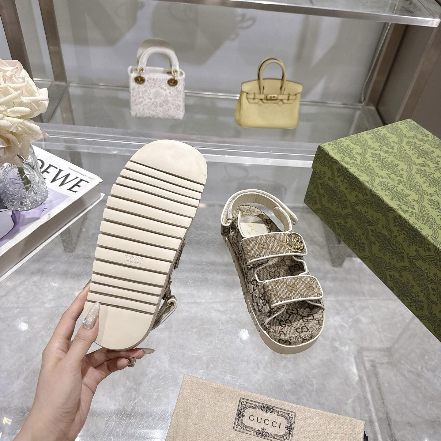Gucci Sandal With Double G - DopestKickz