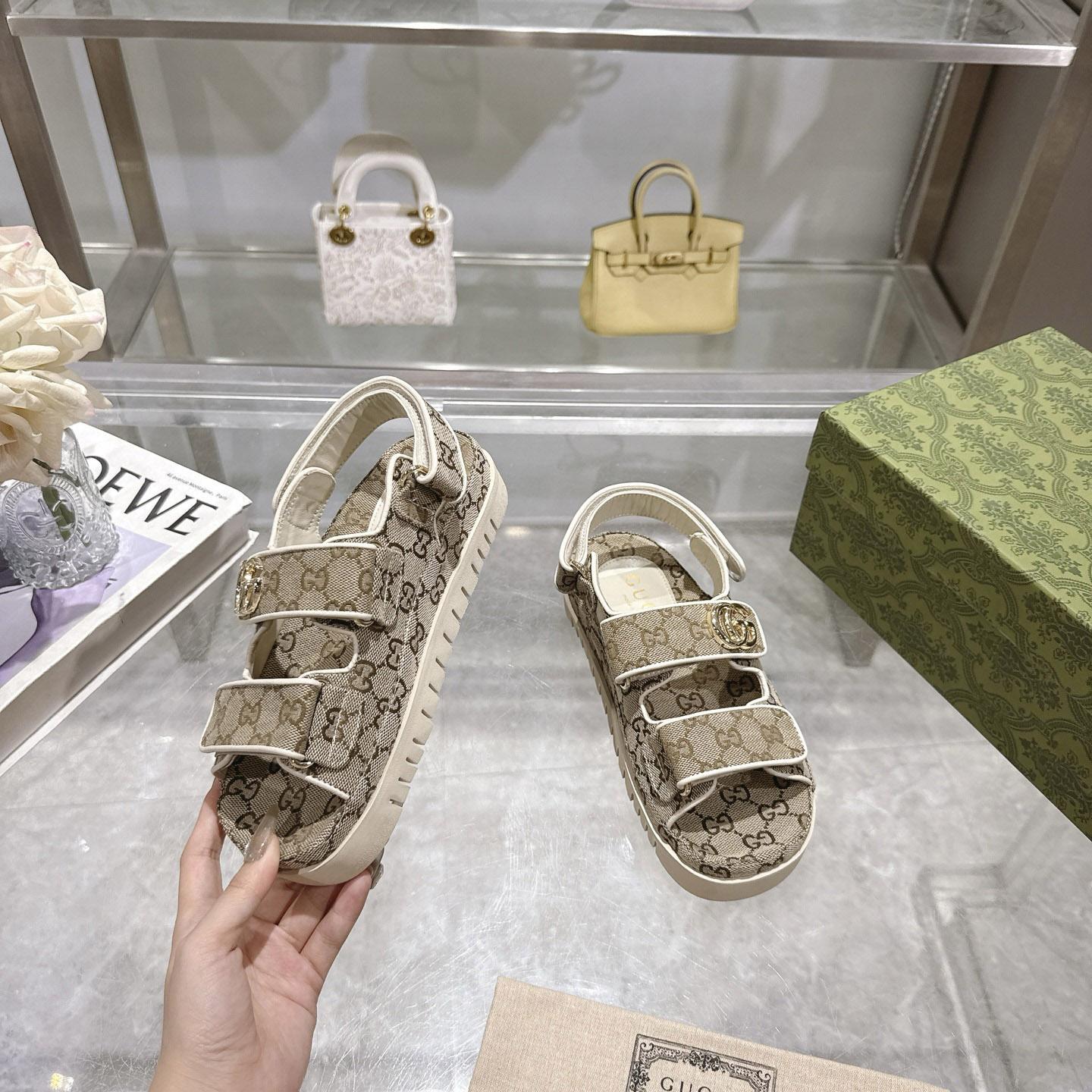 Gucci Sandal With Double G - DopestKickz