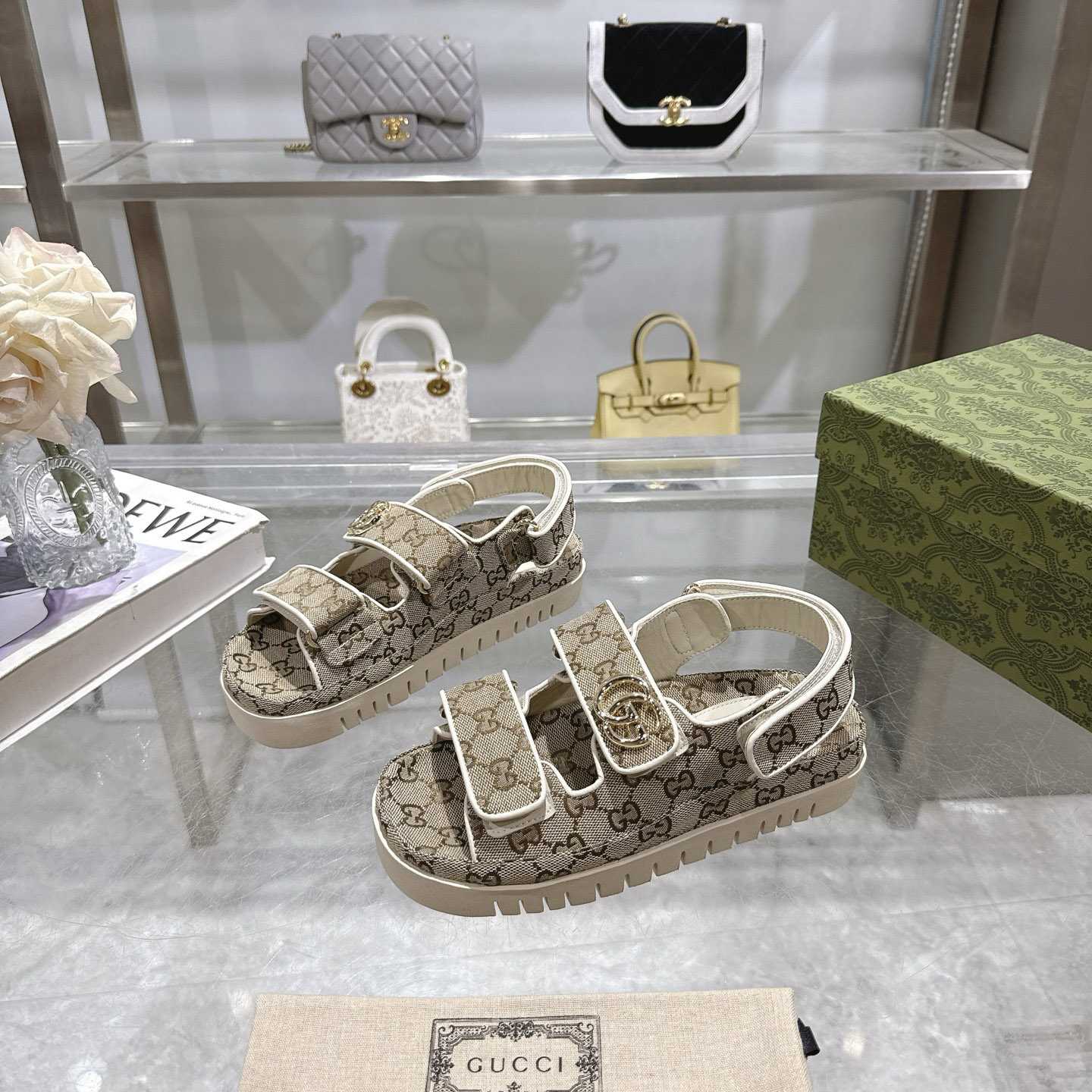 Gucci Sandal With Double G - DopestKickz