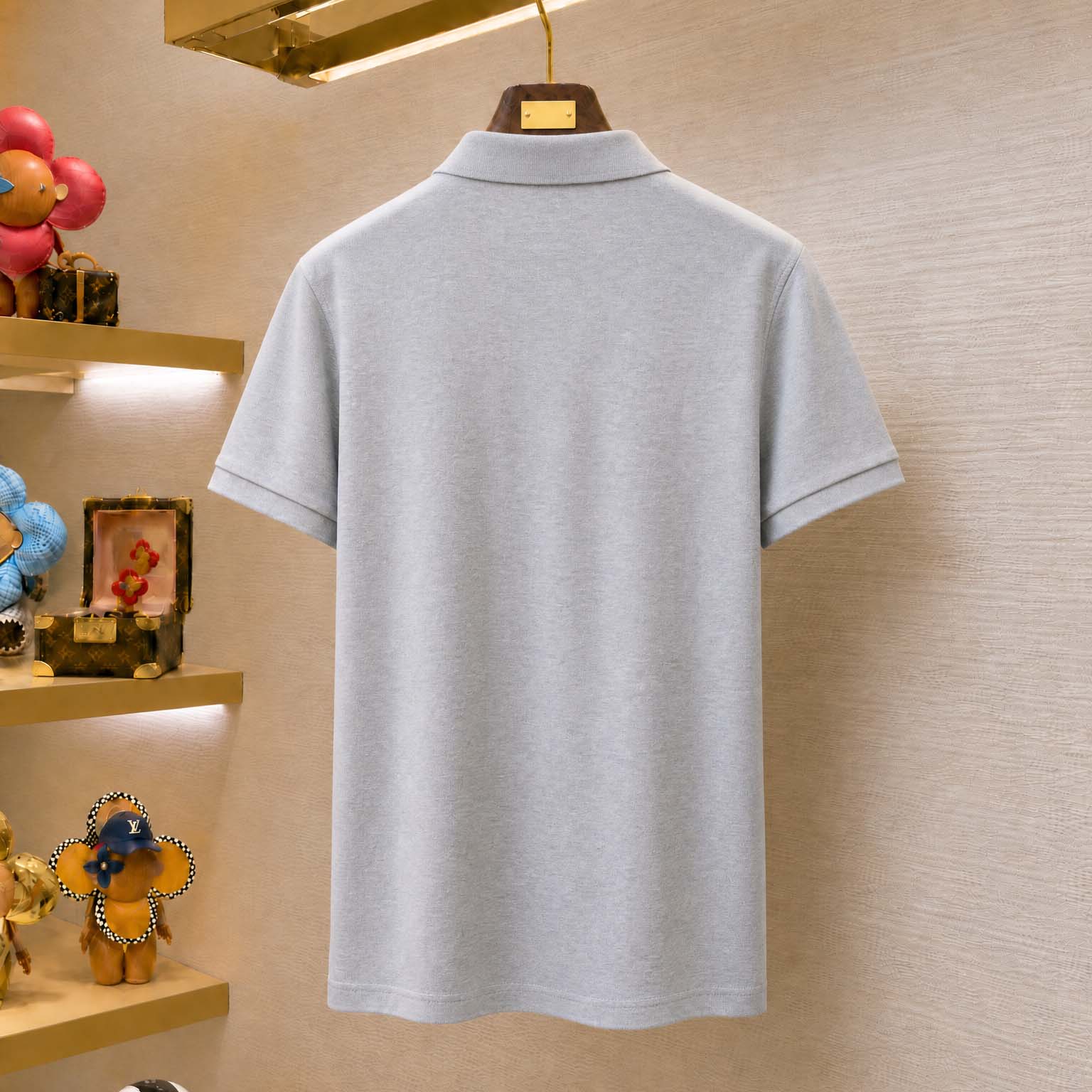 Moncler Logo Patch Cotton Polo Shirt - DopestKickz