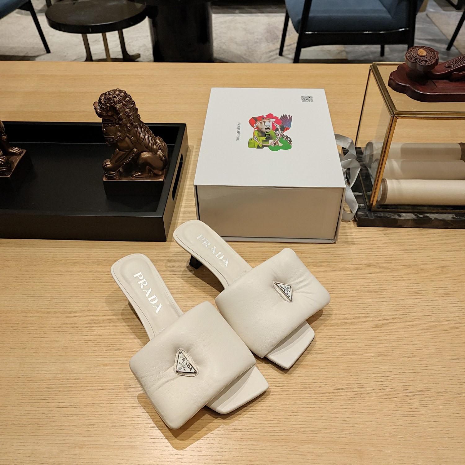 Prada Soft Padded Nappa Sandals - DopestKickz
