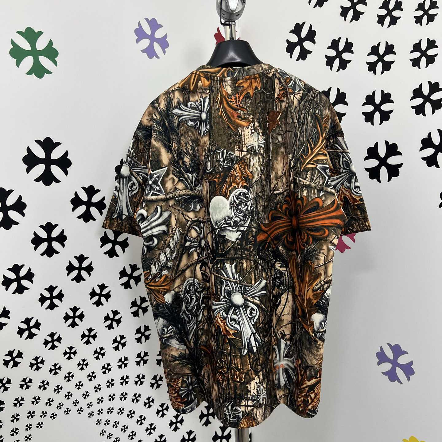 Chrome Hearts X Nike NOCTA Camouflage Horseshoe Logo T-Shirt - DopestKickz