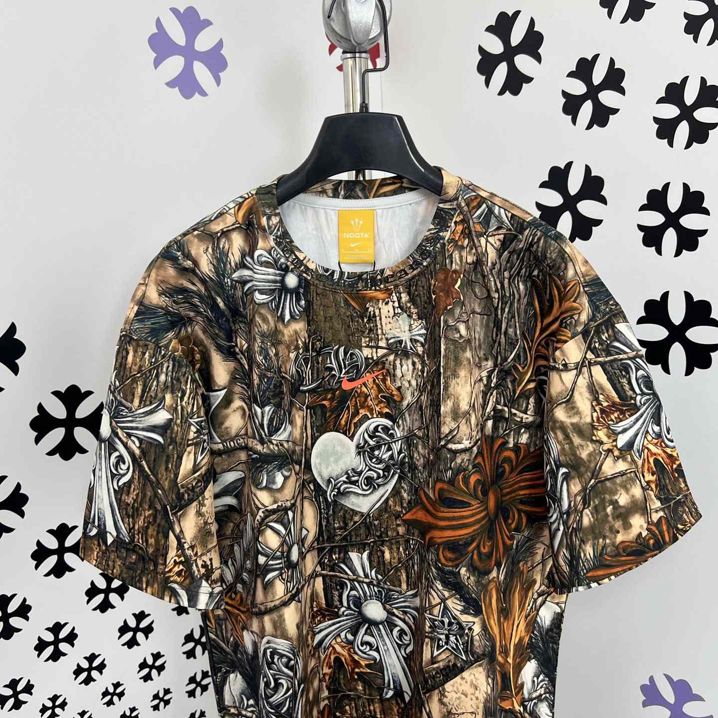 Chrome Hearts X Nike NOCTA Camouflage Horseshoe Logo T-Shirt - DopestKickz