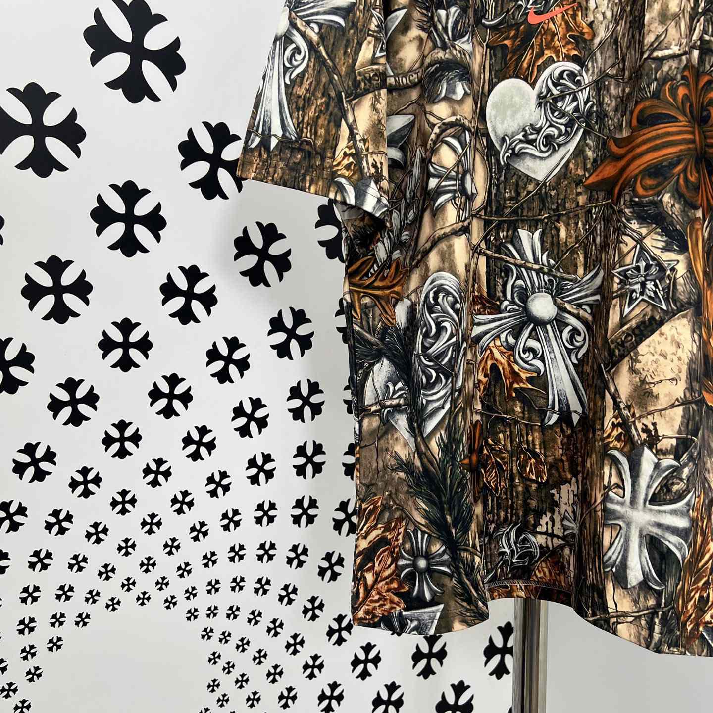 Chrome Hearts X Nike NOCTA Camouflage Horseshoe Logo T-Shirt - DopestKickz