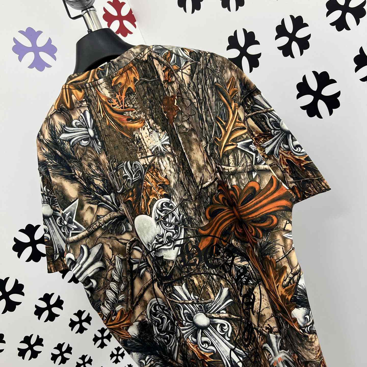 Chrome Hearts X Nike NOCTA Camouflage Horseshoe Logo T-Shirt - DopestKickz