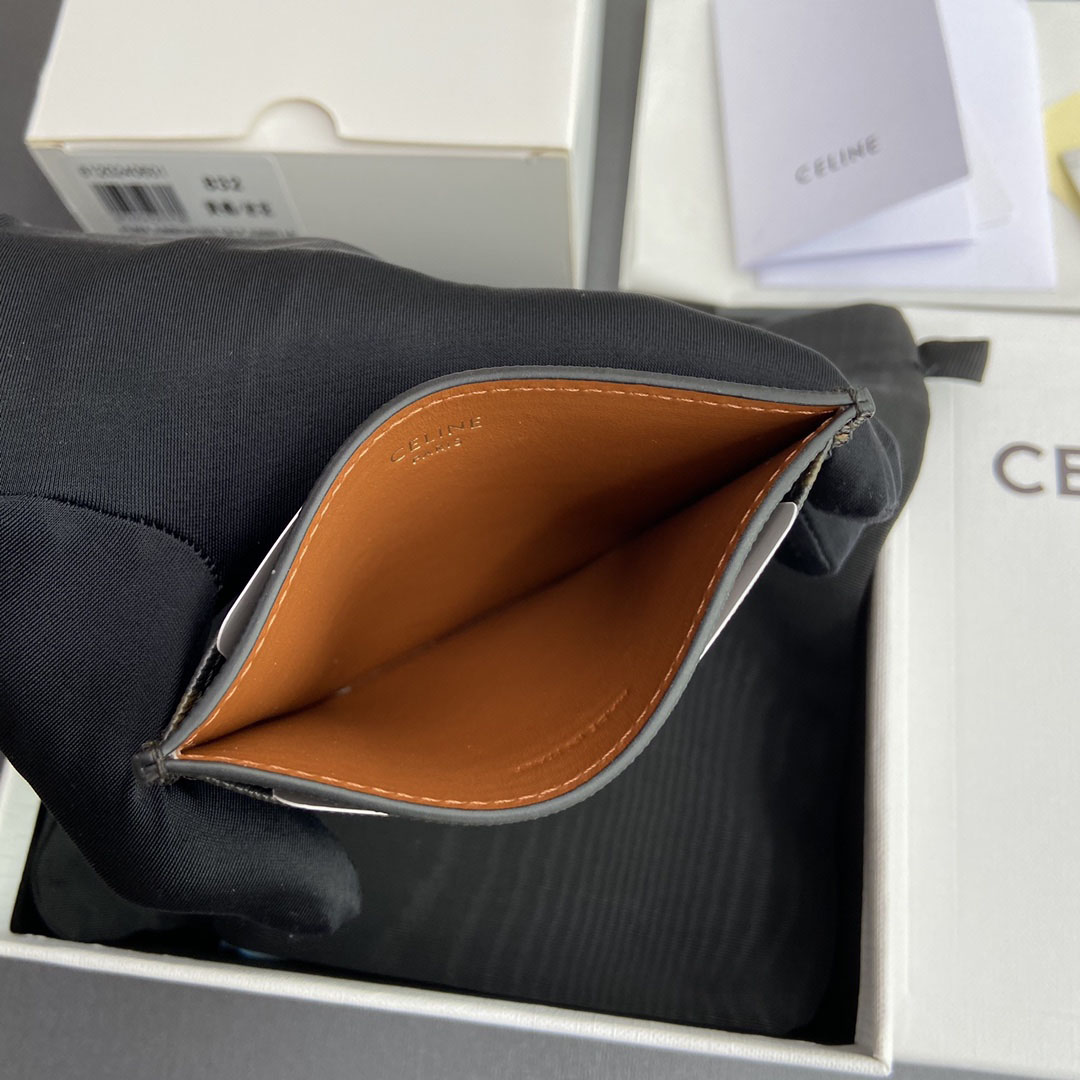 Celine Card Holder Triomphe In Triomphe Canvas - DopestKickz