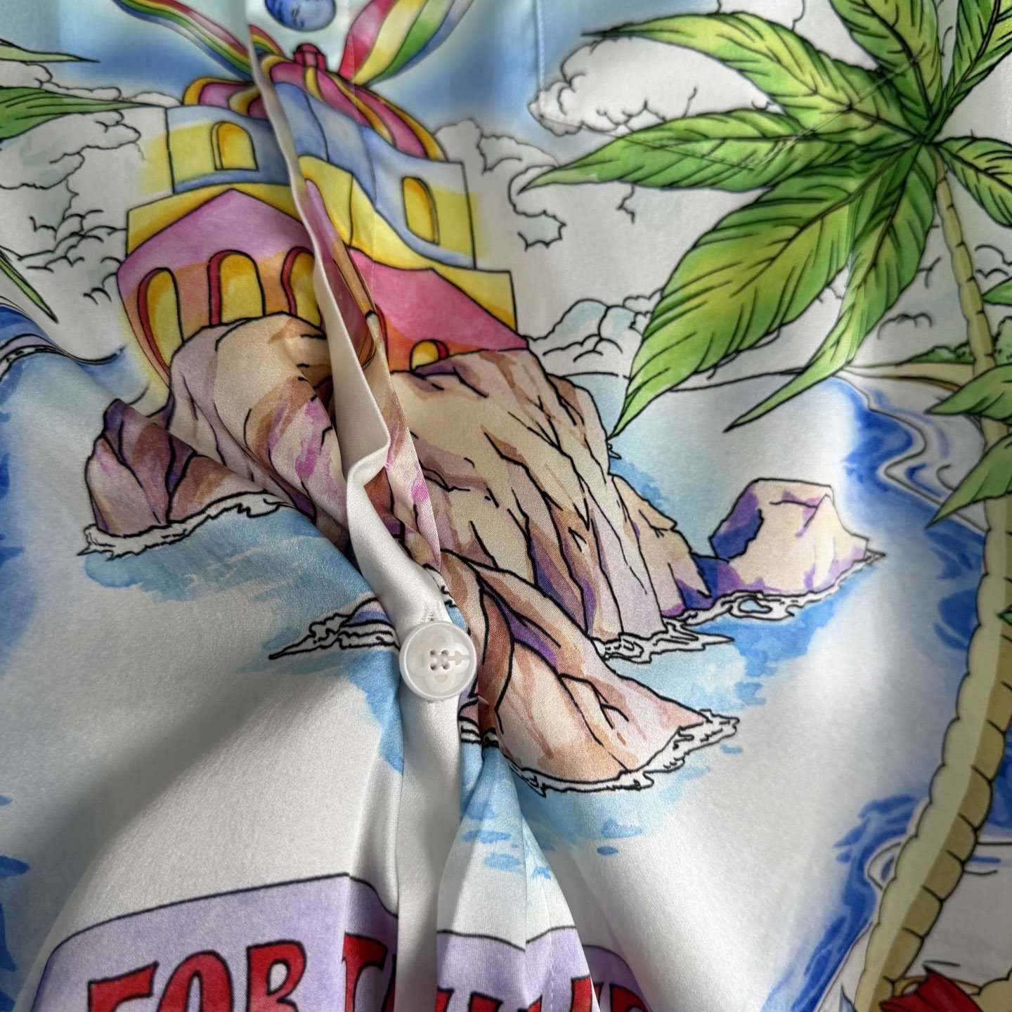 Casablanca Better Days Long Sleeve Silk Shirt  - DopestKickz