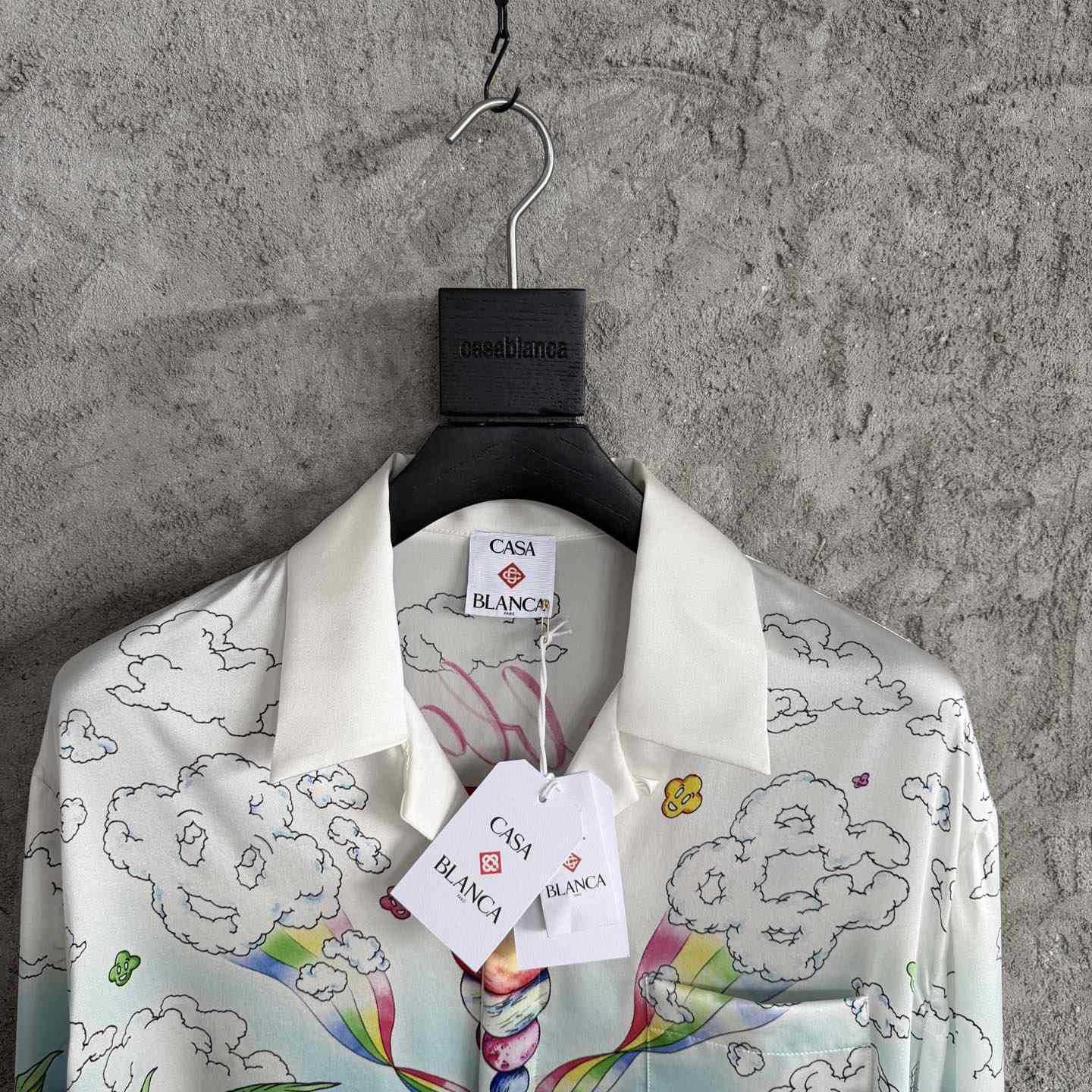 Casablanca Better Days Long Sleeve Silk Shirt  - DopestKickz
