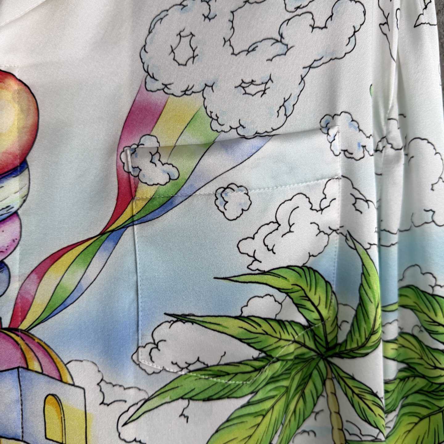 Casablanca Better Days Long Sleeve Silk Shirt  - DopestKickz