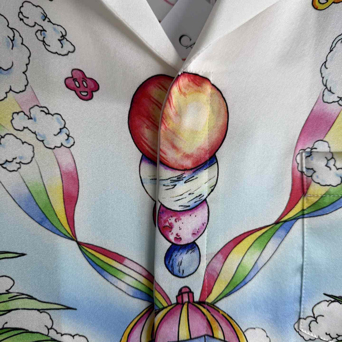 Casablanca Better Days Long Sleeve Silk Shirt  - DopestKickz