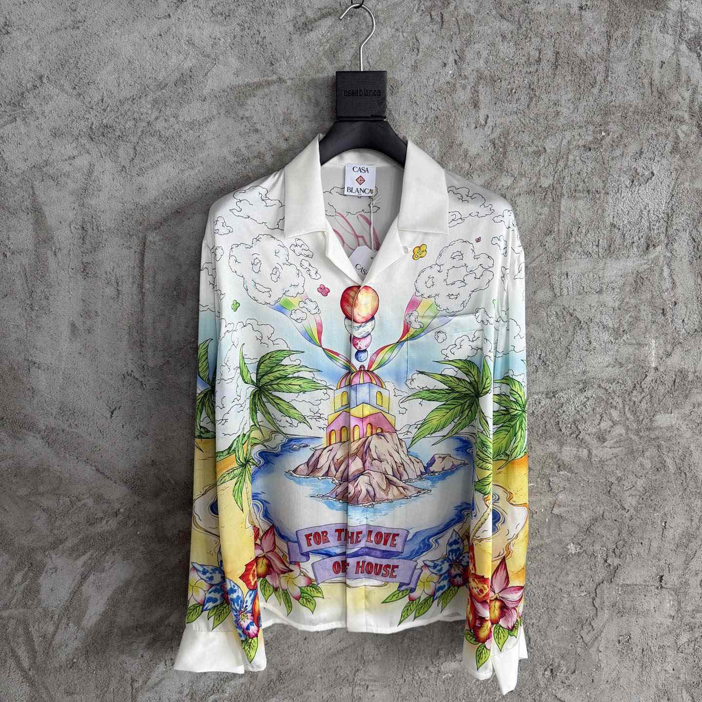 Casablanca Better Days Long Sleeve Silk Shirt  - DopestKickz