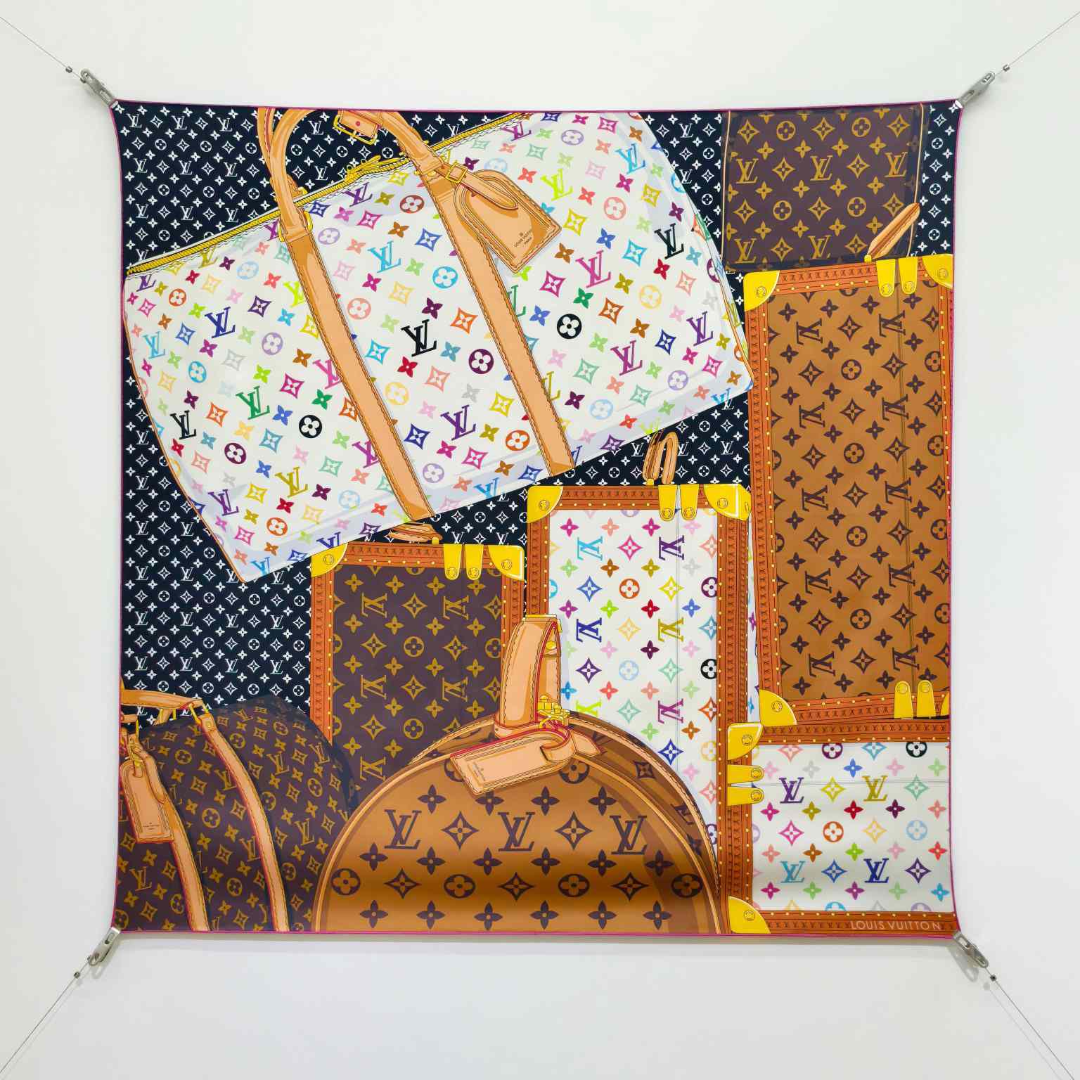 Louis Vuitton LV x TM Monogram Multicolor Collector Square 90 M97889 - DopestKickz