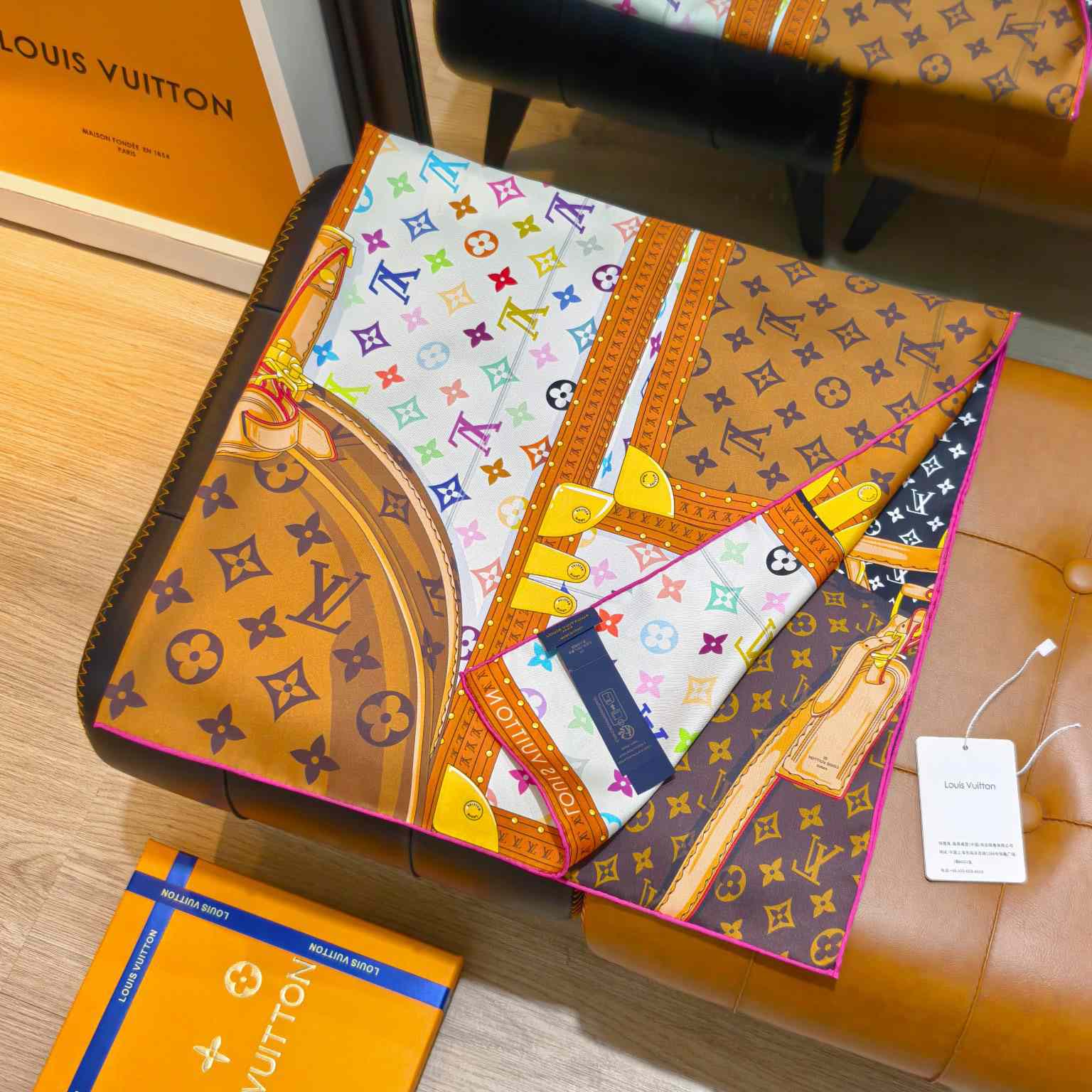 Louis Vuitton LV x TM Monogram Multicolor Collector Square 90 M97889 - DopestKickz