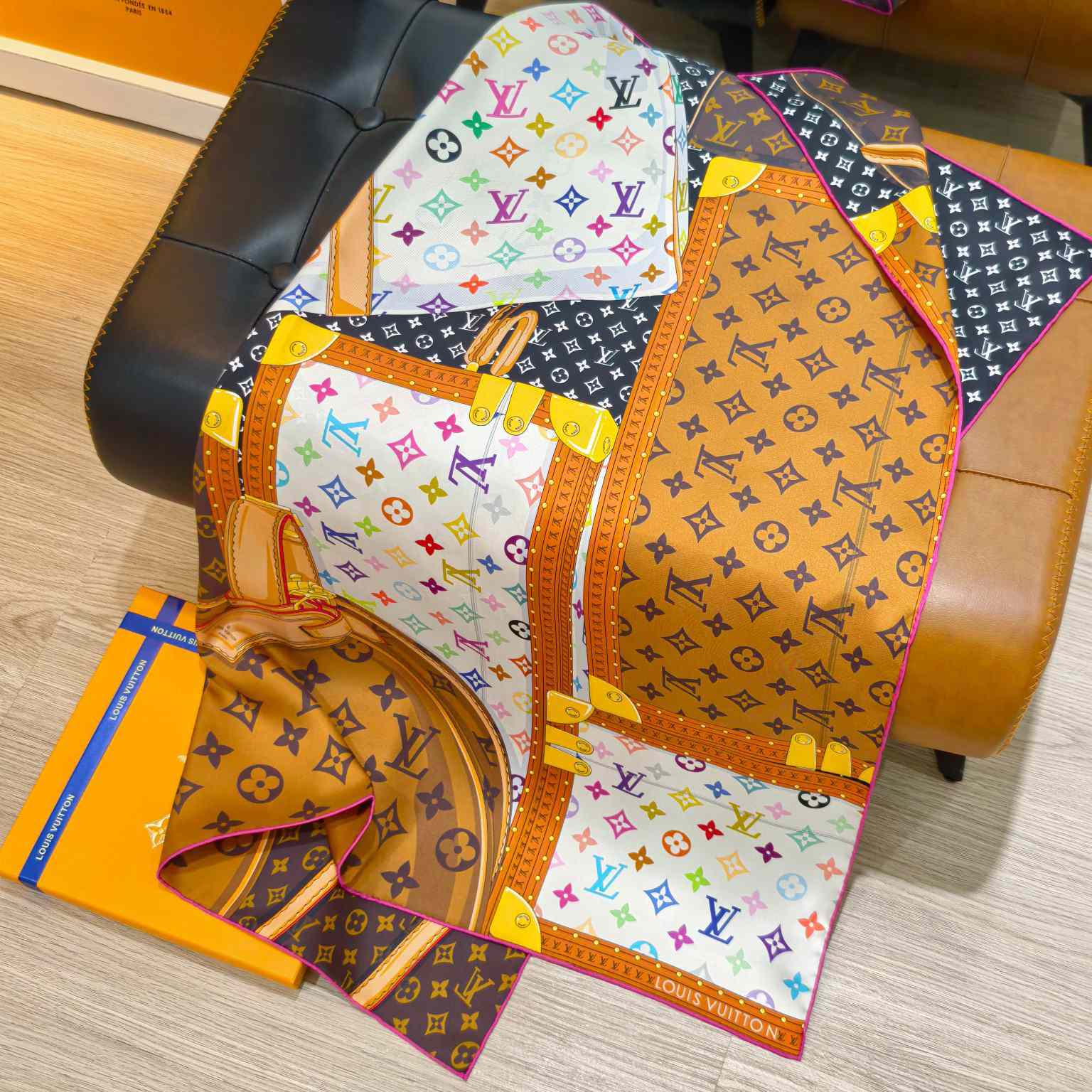 Louis Vuitton LV x TM Monogram Multicolor Collector Square 90 M97889 - DopestKickz