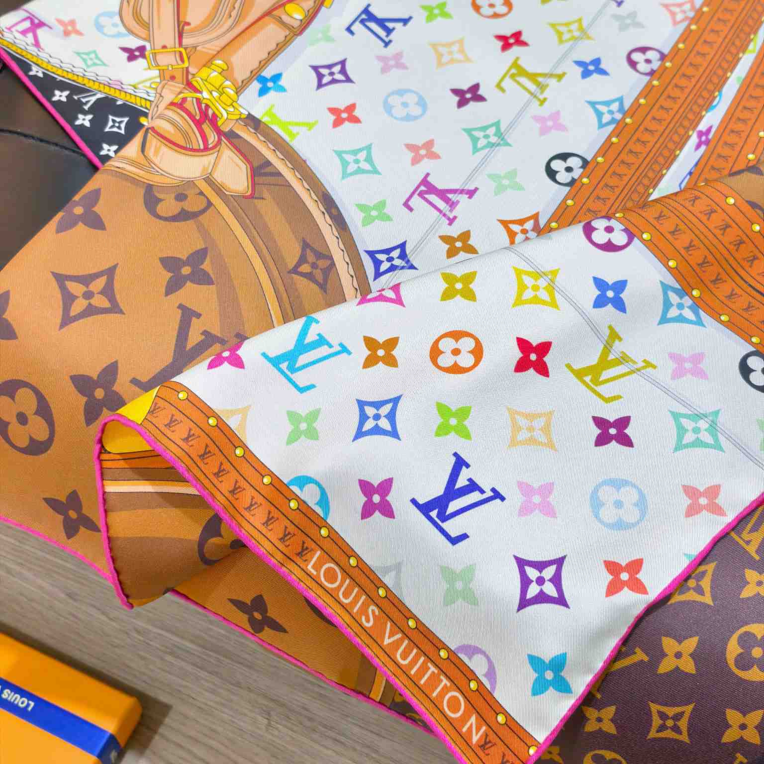 Louis Vuitton LV x TM Monogram Multicolor Collector Square 90 M97889 - DopestKickz