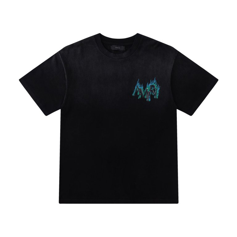 Amiri Flames Printed Cotton T-shirt - DopestKickz