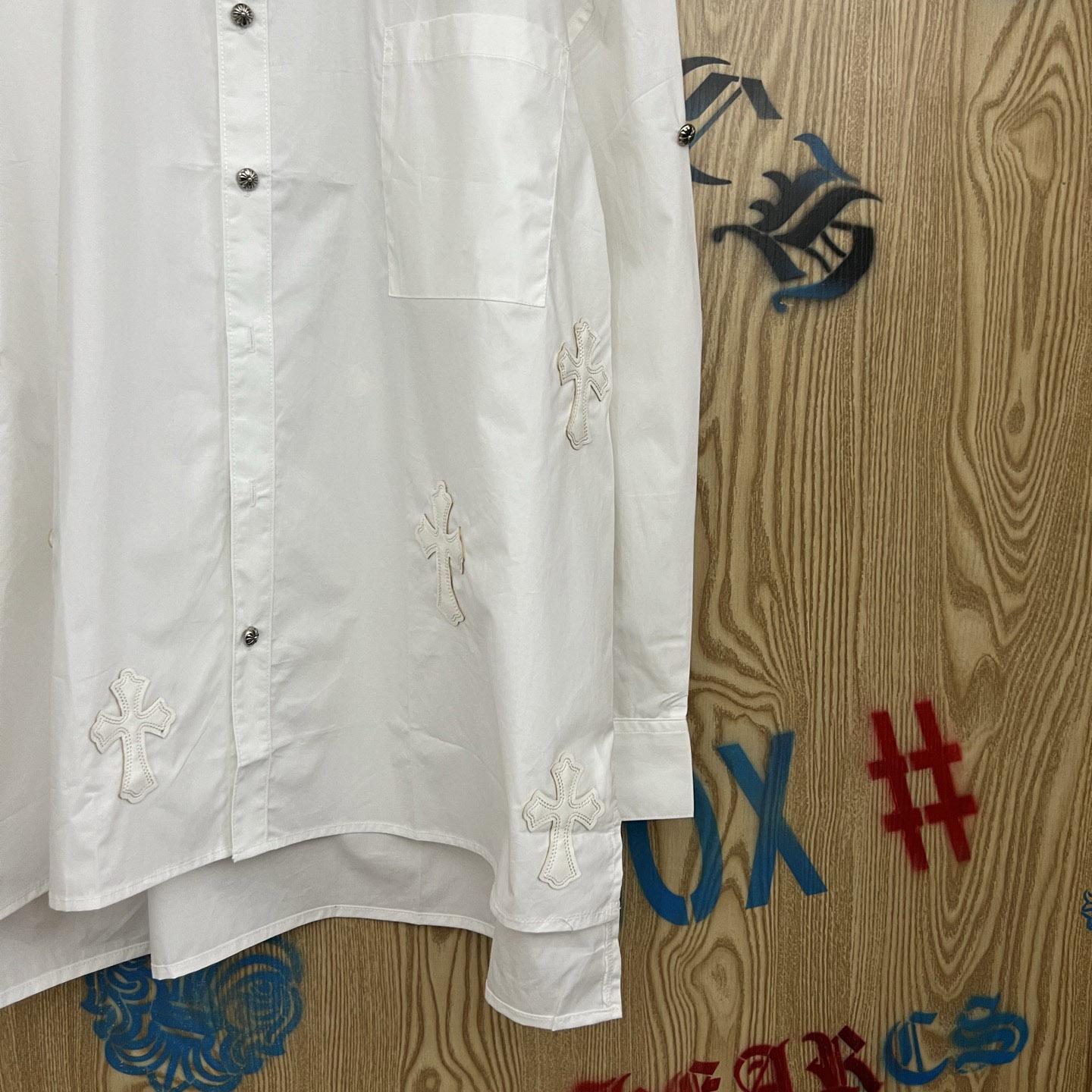 Chrome Hearts  Oversized Cross Patch Shirt - DopestKickz