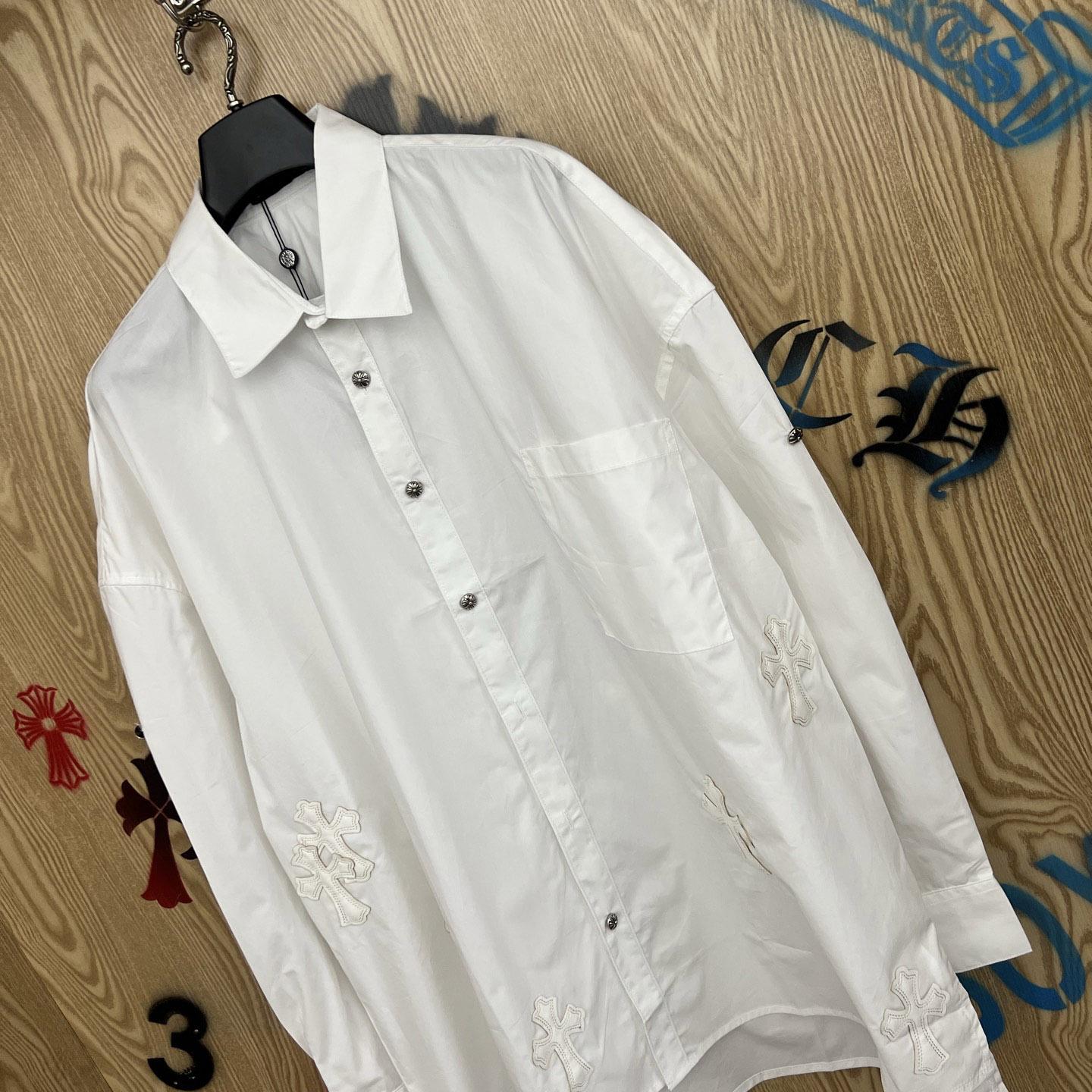 Chrome Hearts  Oversized Cross Patch Shirt - DopestKickz