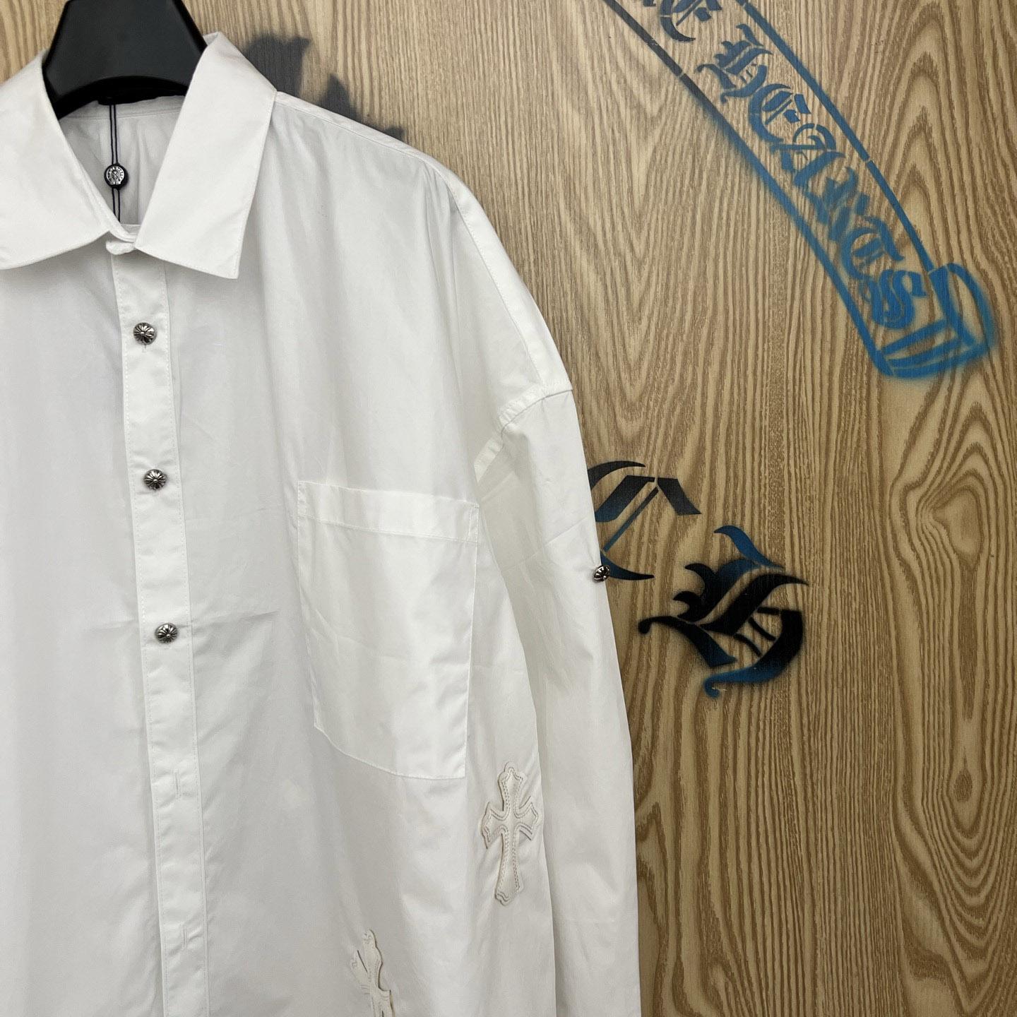 Chrome Hearts  Oversized Cross Patch Shirt - DopestKickz