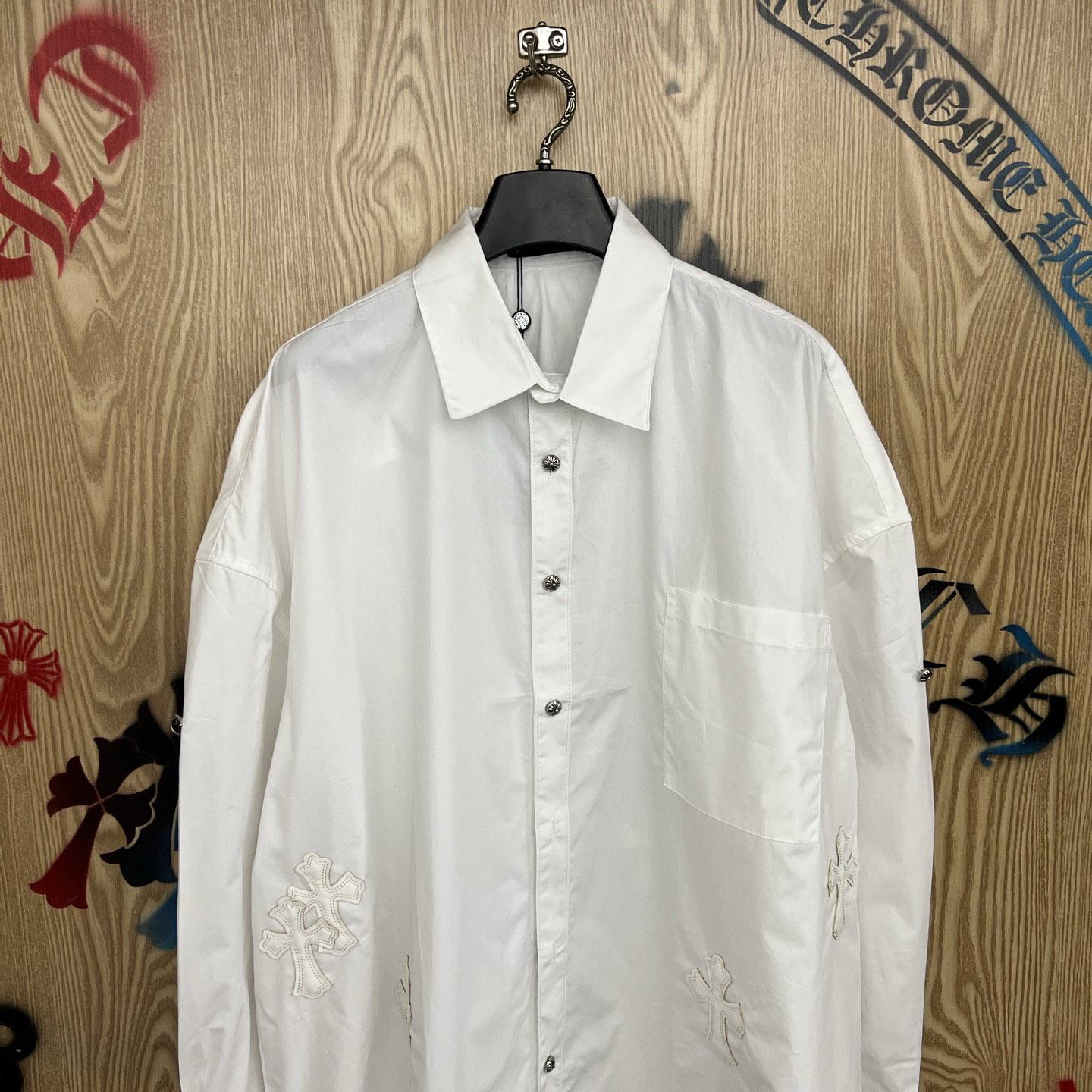 Chrome Hearts  Oversized Cross Patch Shirt - DopestKickz