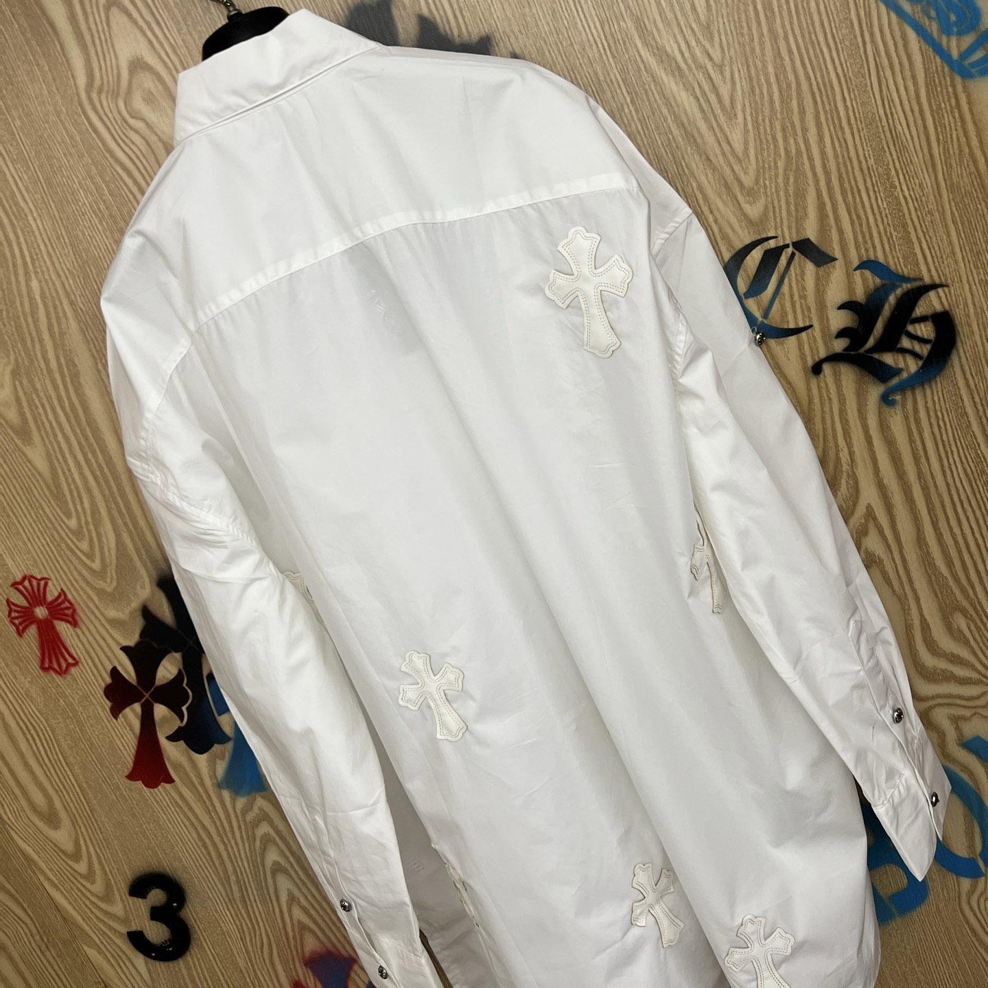 Chrome Hearts  Oversized Cross Patch Shirt - DopestKickz