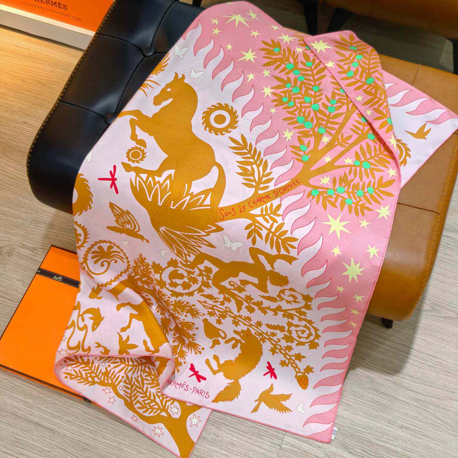 Hermes Sous le Charme D'Orphee Detail Scarf  - DopestKickz