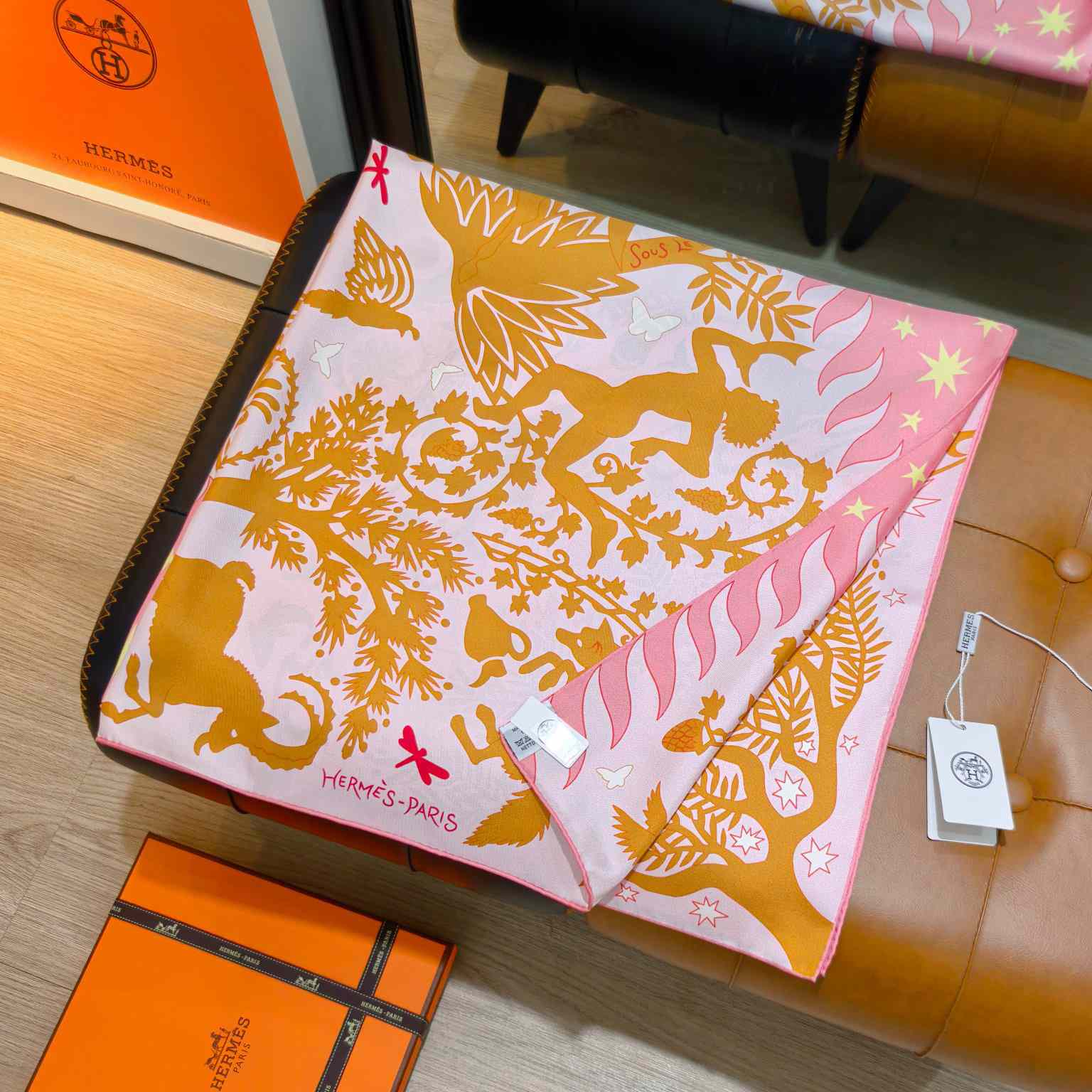 Hermes Sous le Charme D'Orphee Detail Scarf  - DopestKickz
