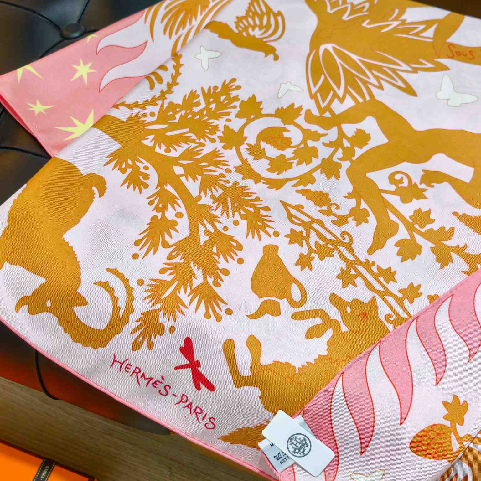 Hermes Sous le Charme D'Orphee Detail Scarf  - DopestKickz