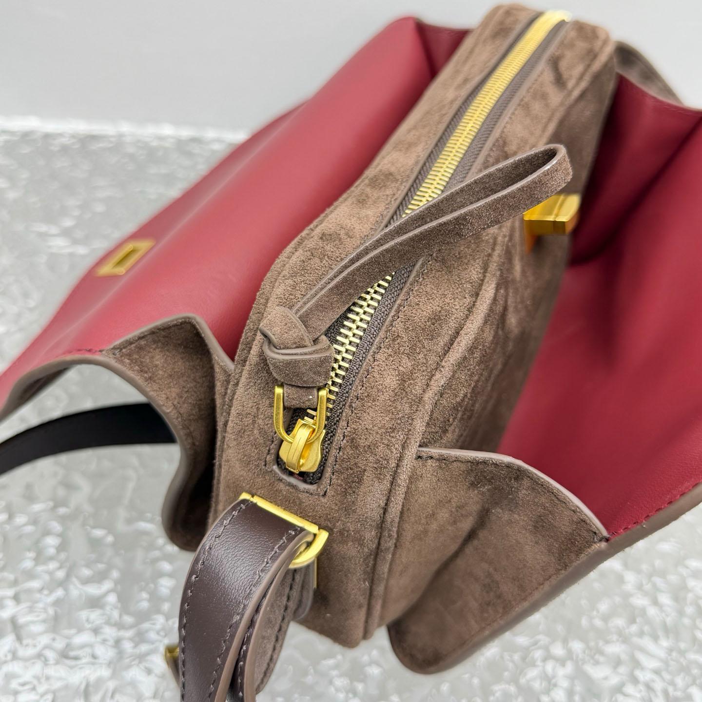 Balenciaga  Le 7 Shoulder Bag Medium In Moka - DopestKickz