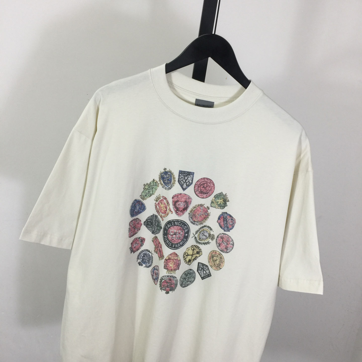 Balenciaga Medium Fit T-Shirt 'Dirty White' - DopestKickz