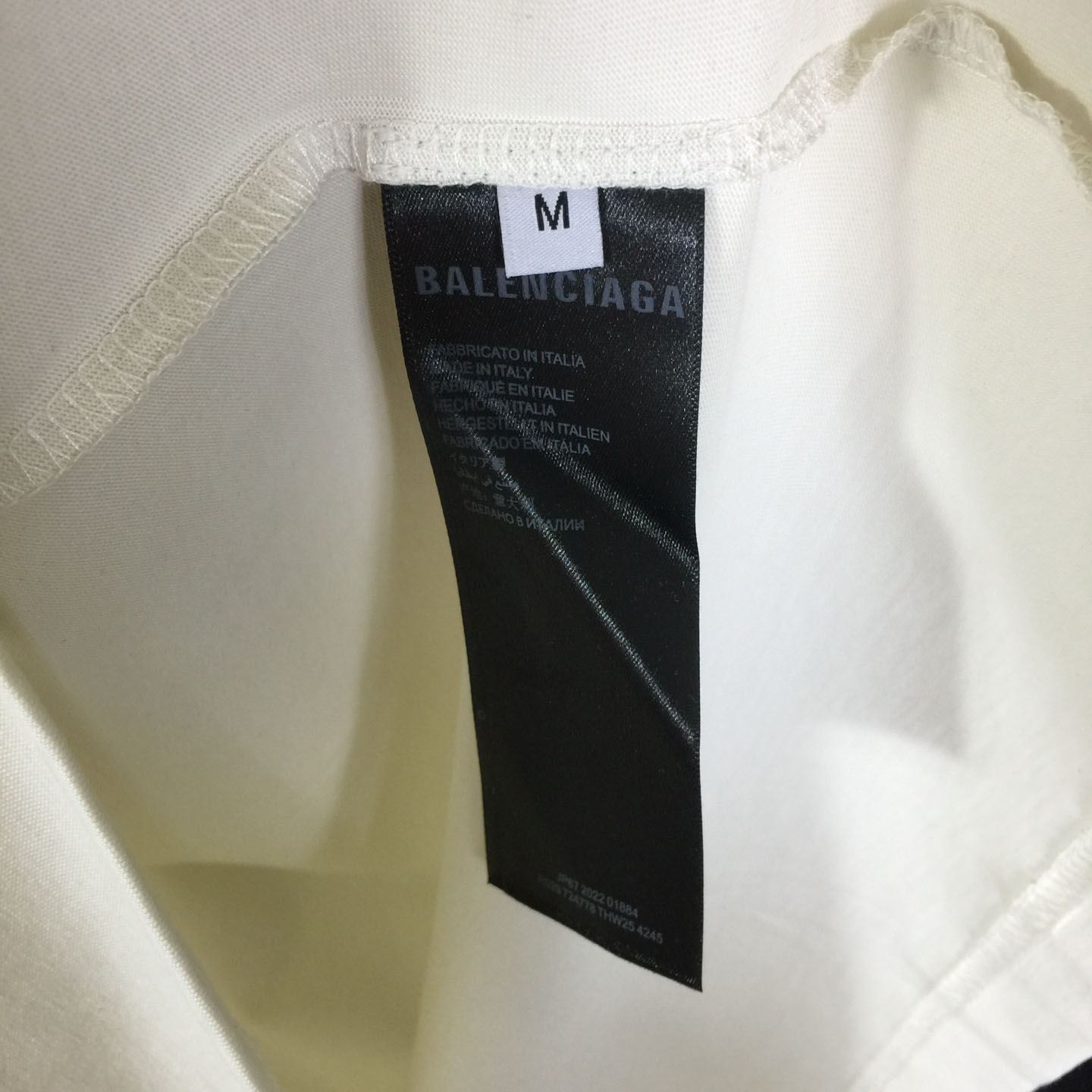 Balenciaga Medium Fit T-Shirt 'Dirty White' - DopestKickz