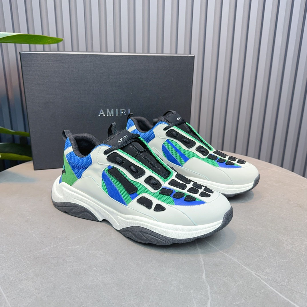 Amiri Bone Runner 'White Black Teal' - DopestKickz