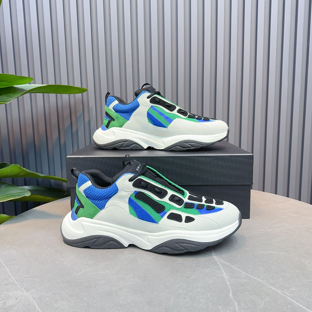 Amiri Bone Runner 'White Black Teal' - DopestKickz