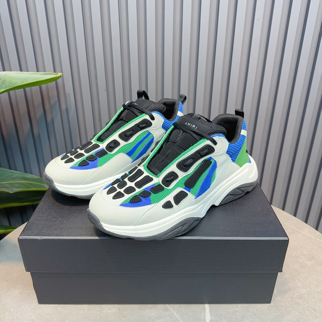 Amiri Bone Runner 'White Black Teal' - DopestKickz