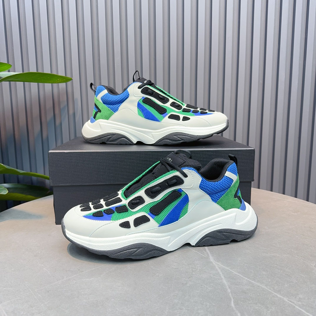 Amiri Bone Runner 'White Black Teal' - DopestKickz