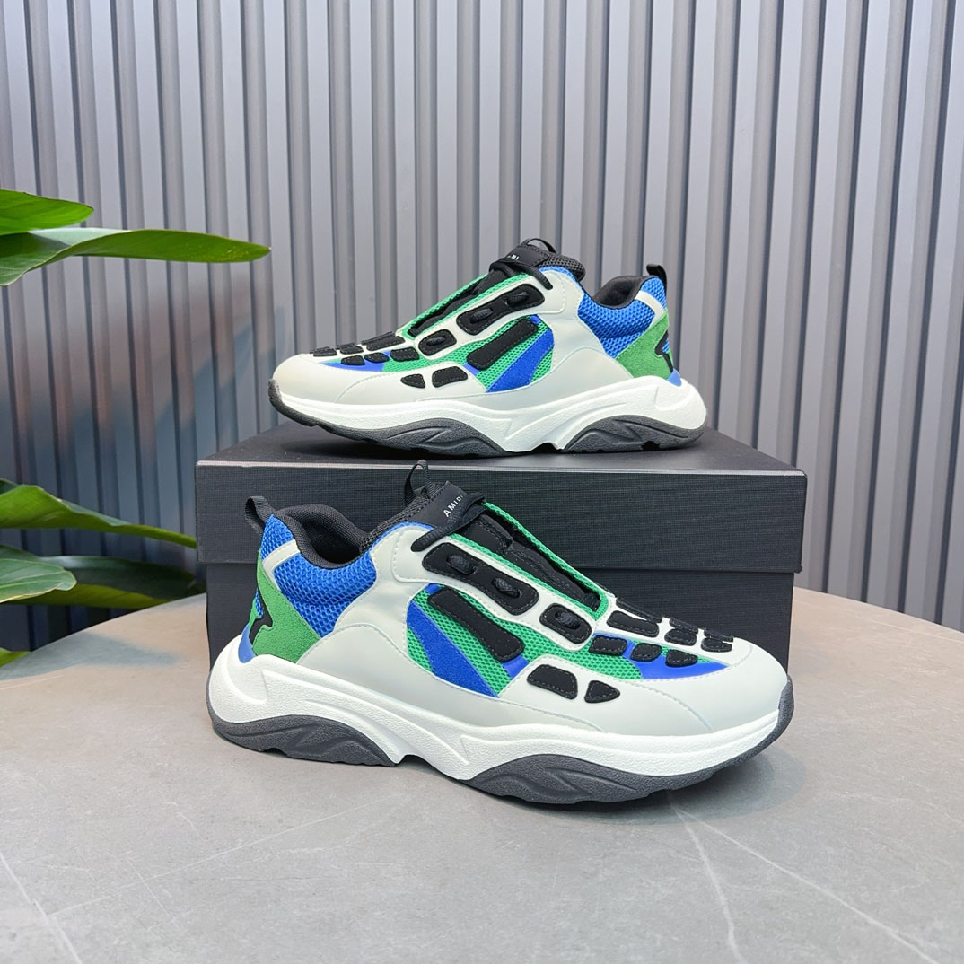 Amiri Bone Runner 'White Black Teal' - DopestKickz