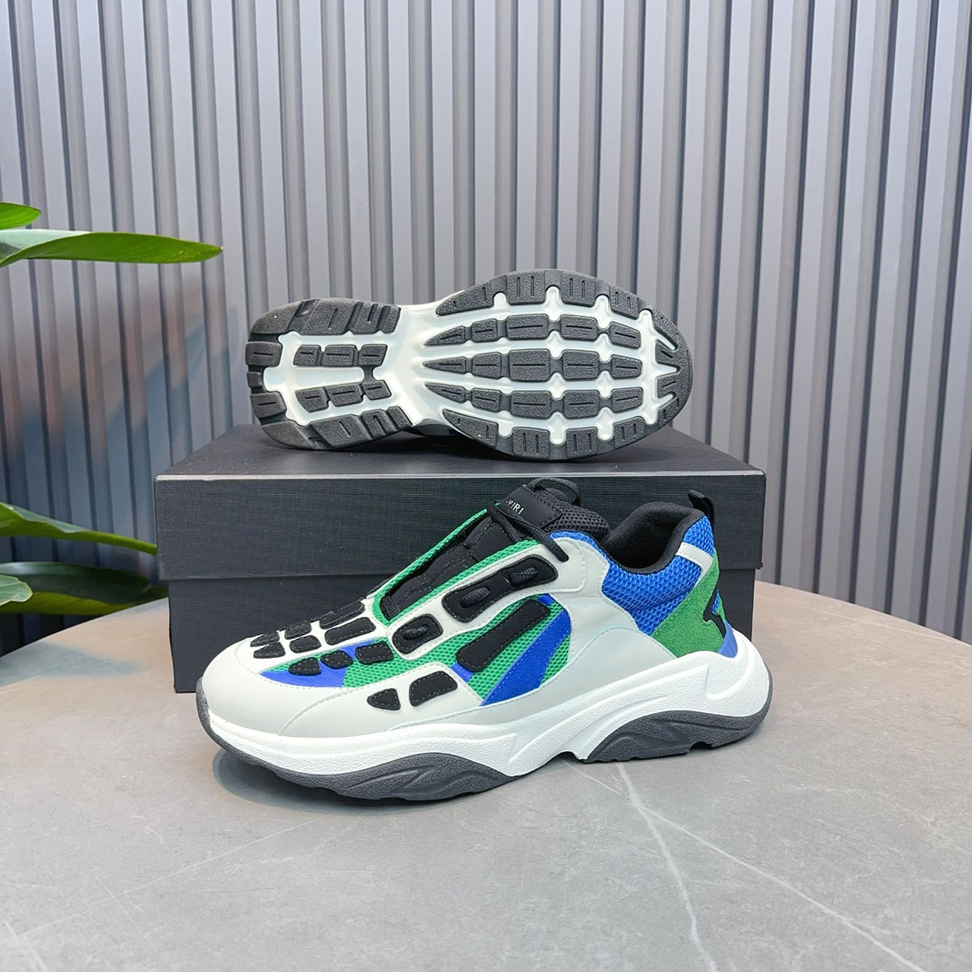 Amiri Bone Runner 'White Black Teal' - DopestKickz