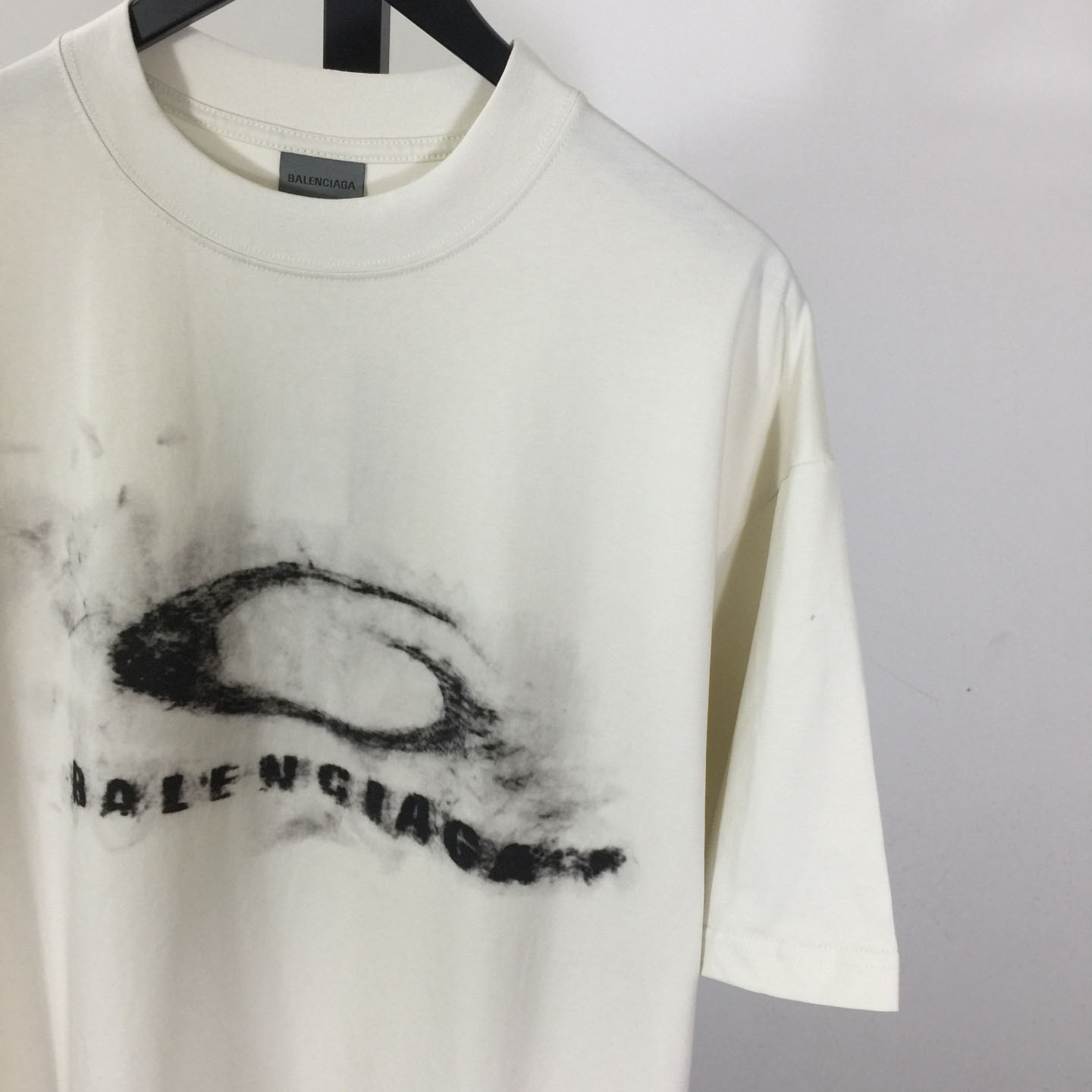 Balenciaga Washed Crayon Loop Medium Fit T‑shirt In Cotton - DopestKickz
