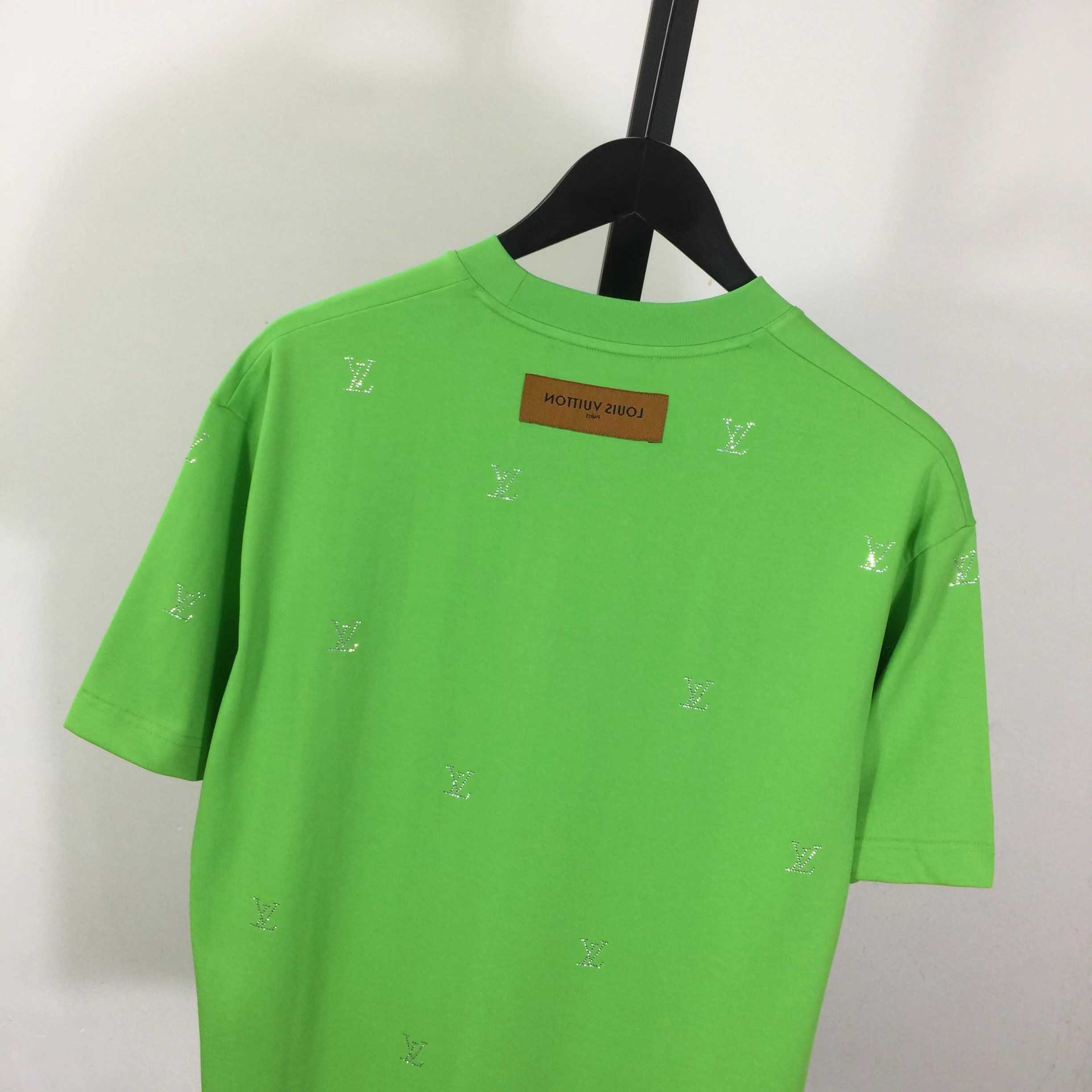 Louis Vuitton Crystal Embellished Cotton T-Shirt  - DopestKickz