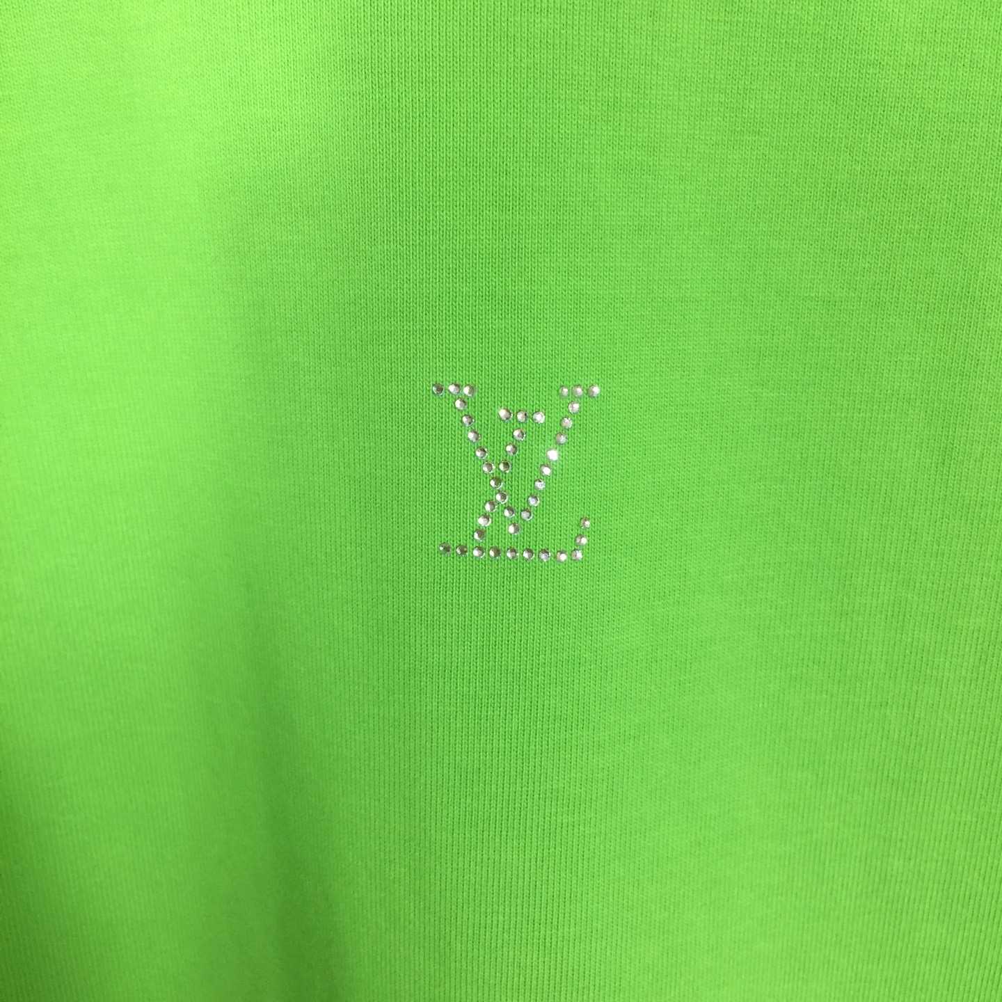 Louis Vuitton Crystal Embellished Cotton T-Shirt  - DopestKickz